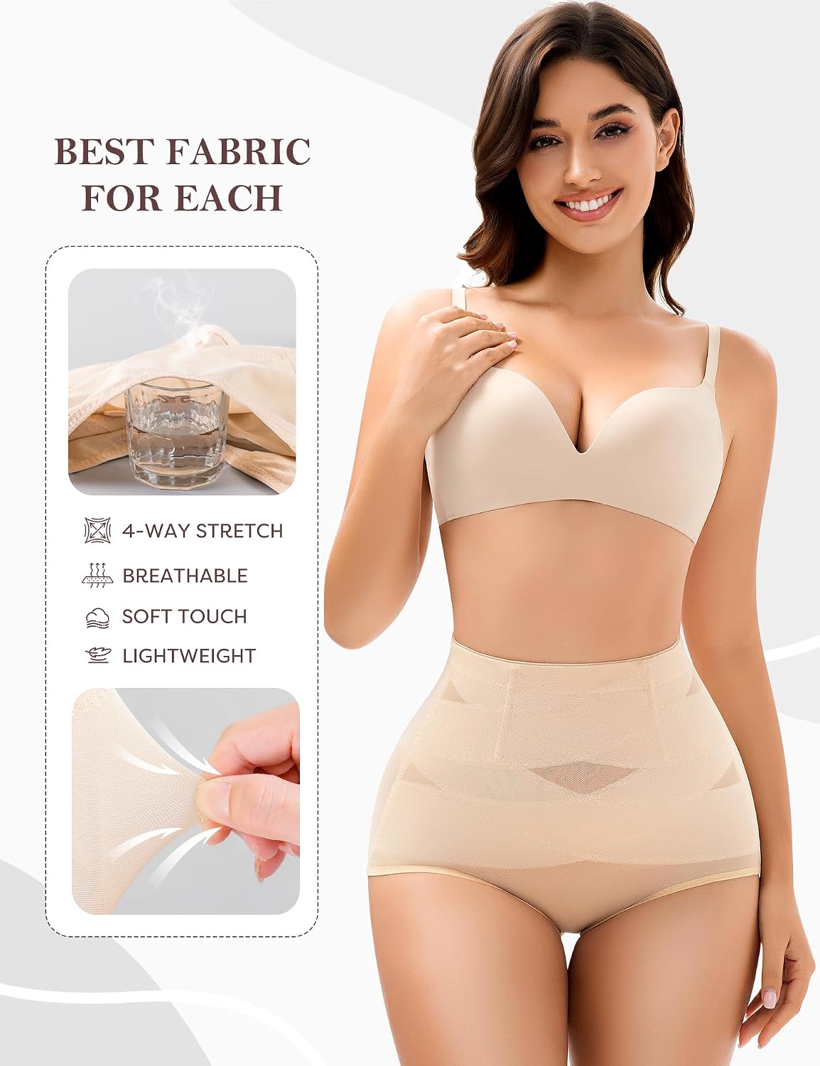 LIUSHIQI High Waisted Tummy Control Shapewear Briefs — image 4