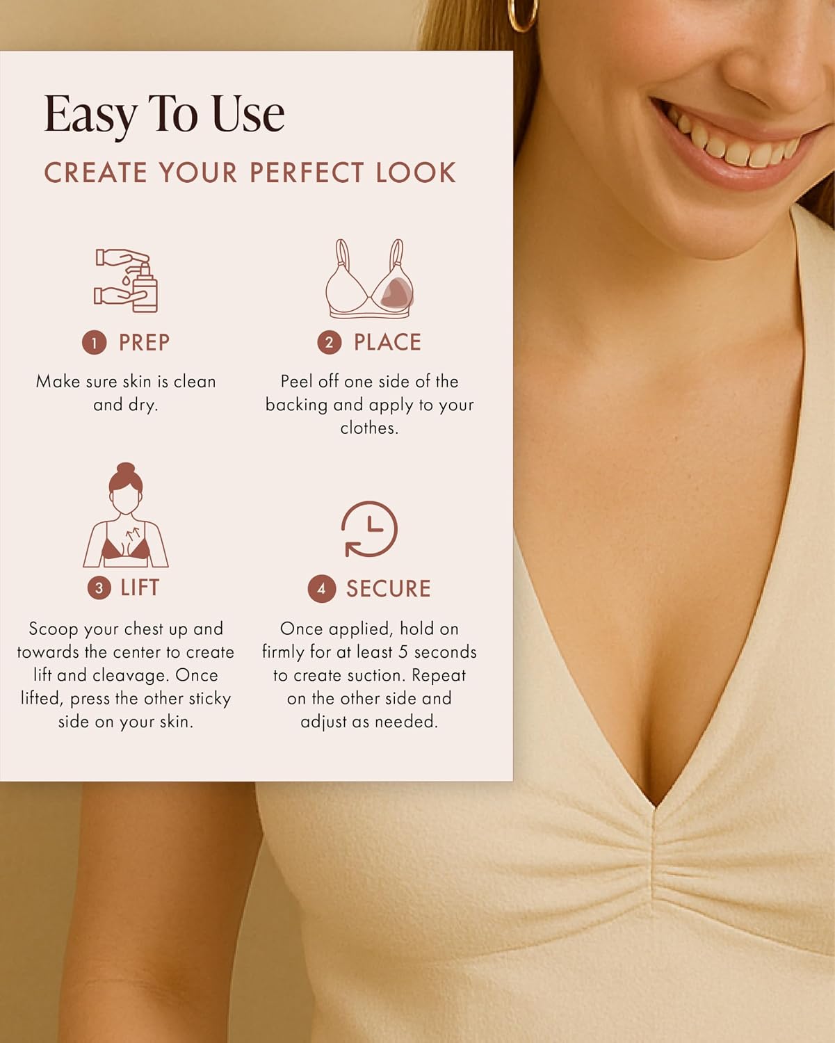 Bare Babe Sticky Push Up Bra Inserts — image 9
