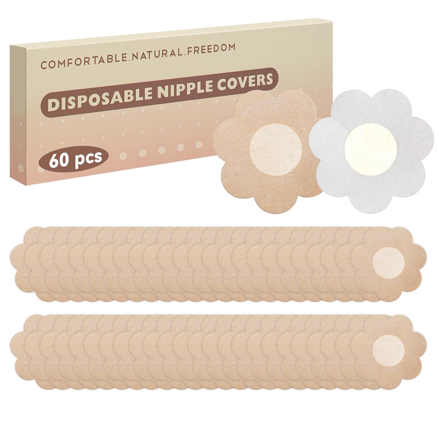 TWINKLING BEADS Disposable No-Show Nipple Pasties Covers