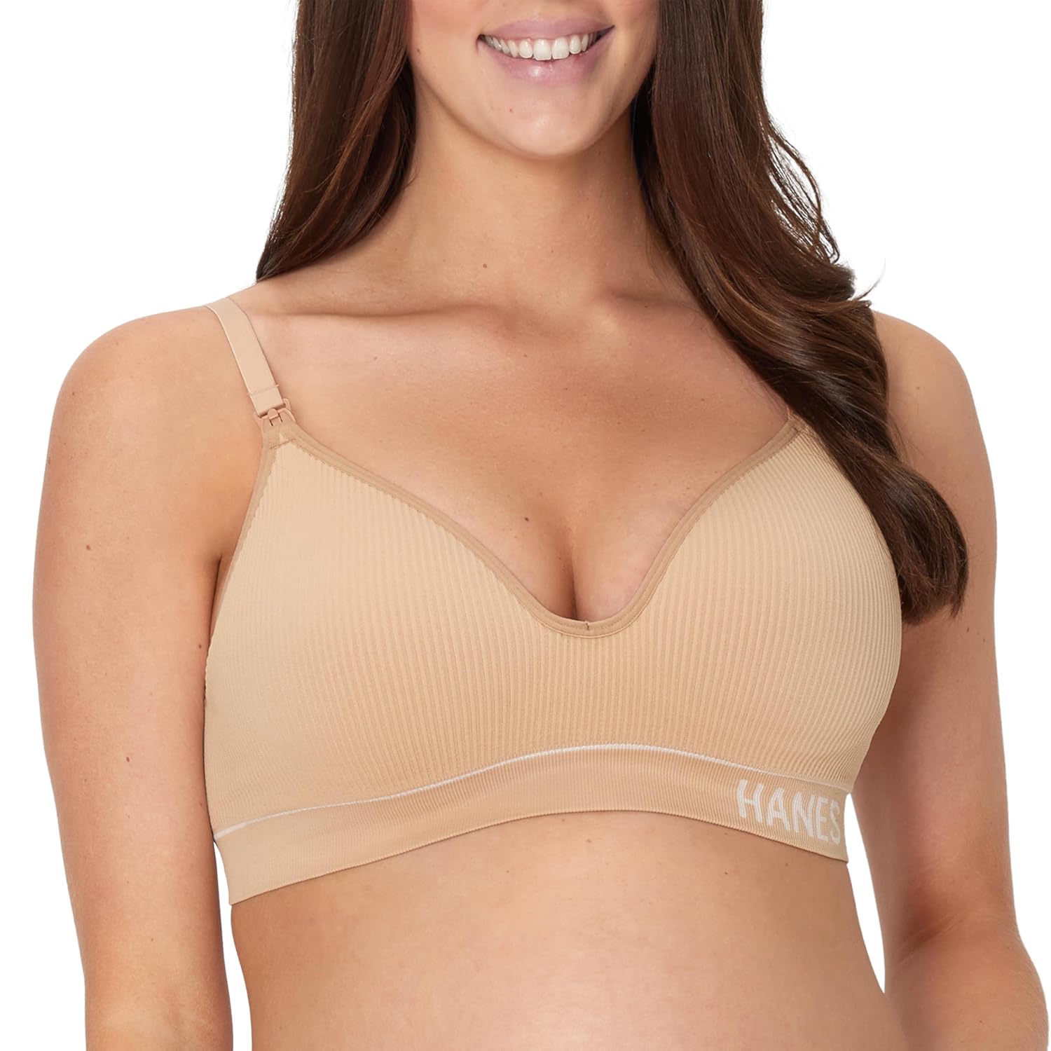 Hanes Seamless Wireless Nursing Bralette