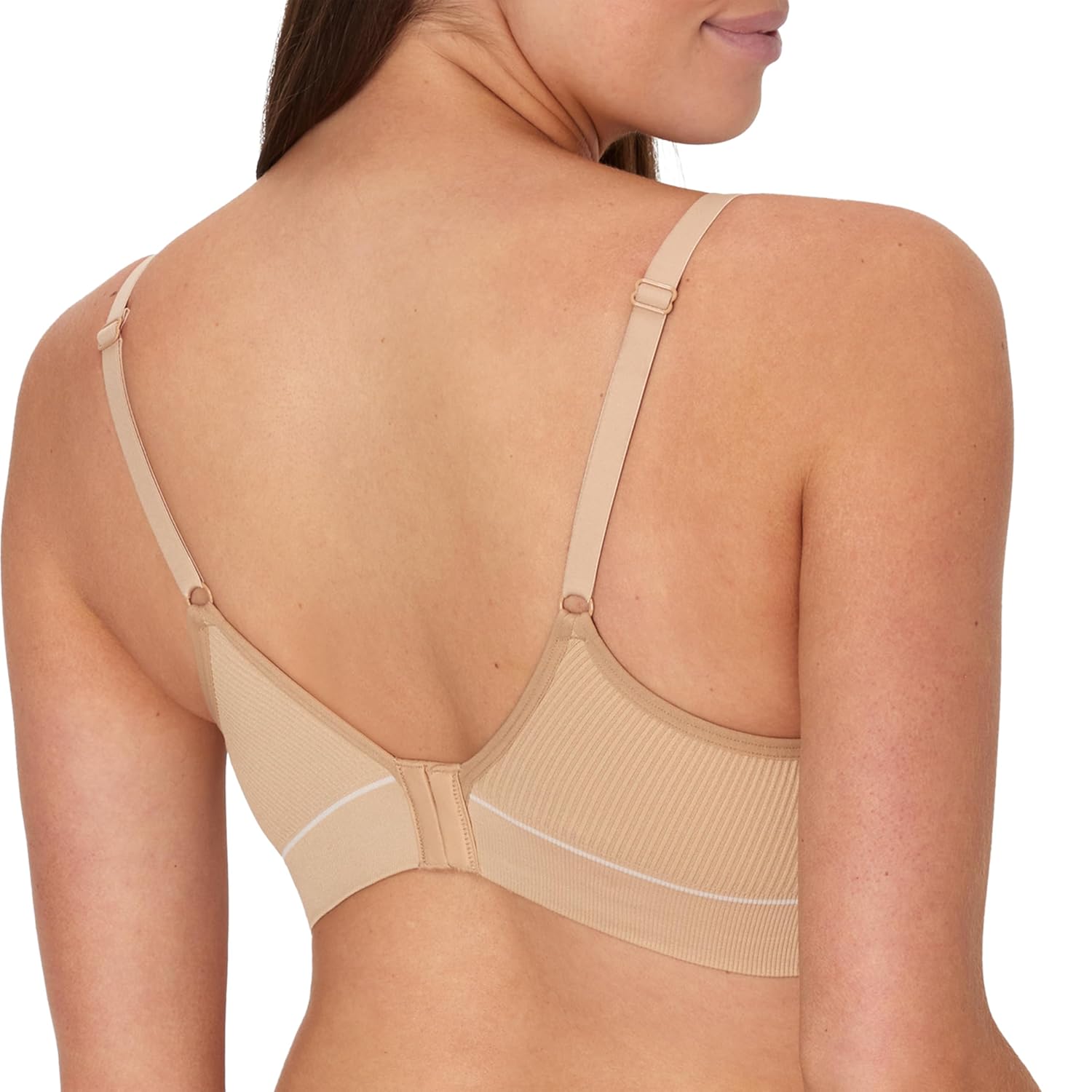 Hanes seamless nursing bralette, band and cup view
