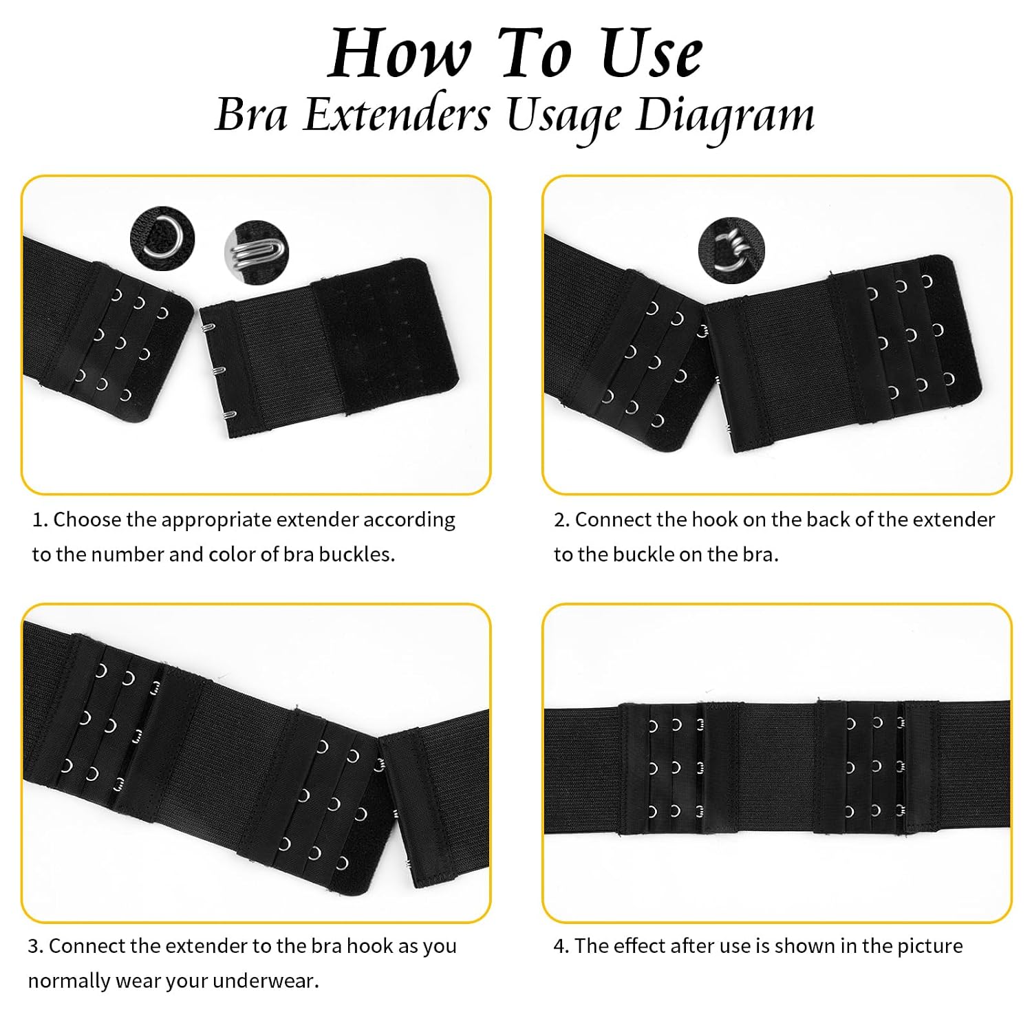 PEASUG Bra Extender Multi-Hook Set — image 6