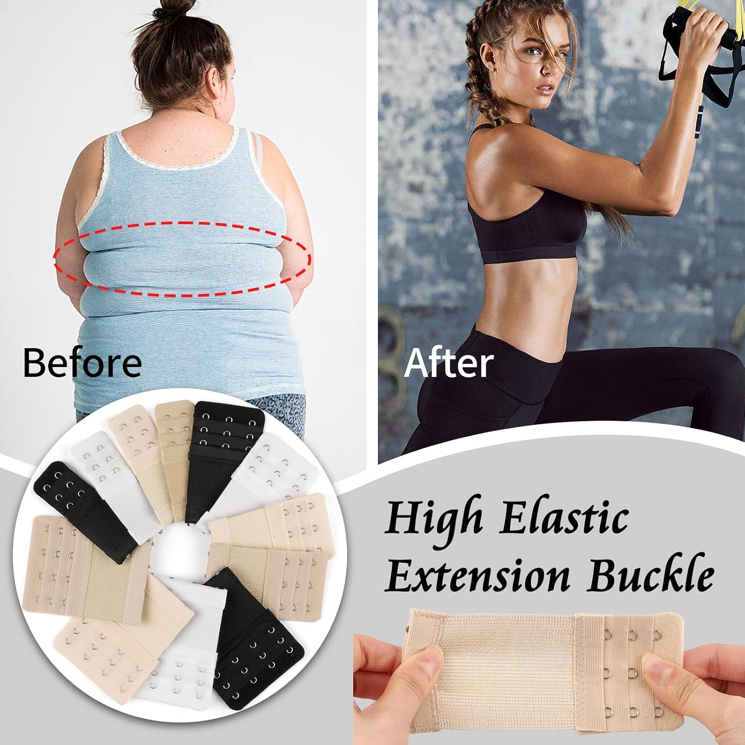 PEASUG Bra Extender Multi-Hook Set — image 7