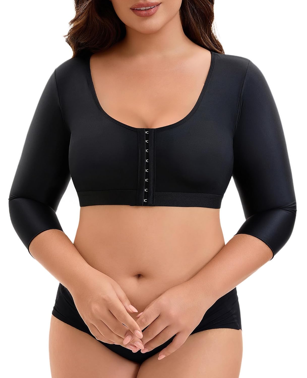 VEIOKEP Front Closure Arm Compression Sleeve for Women