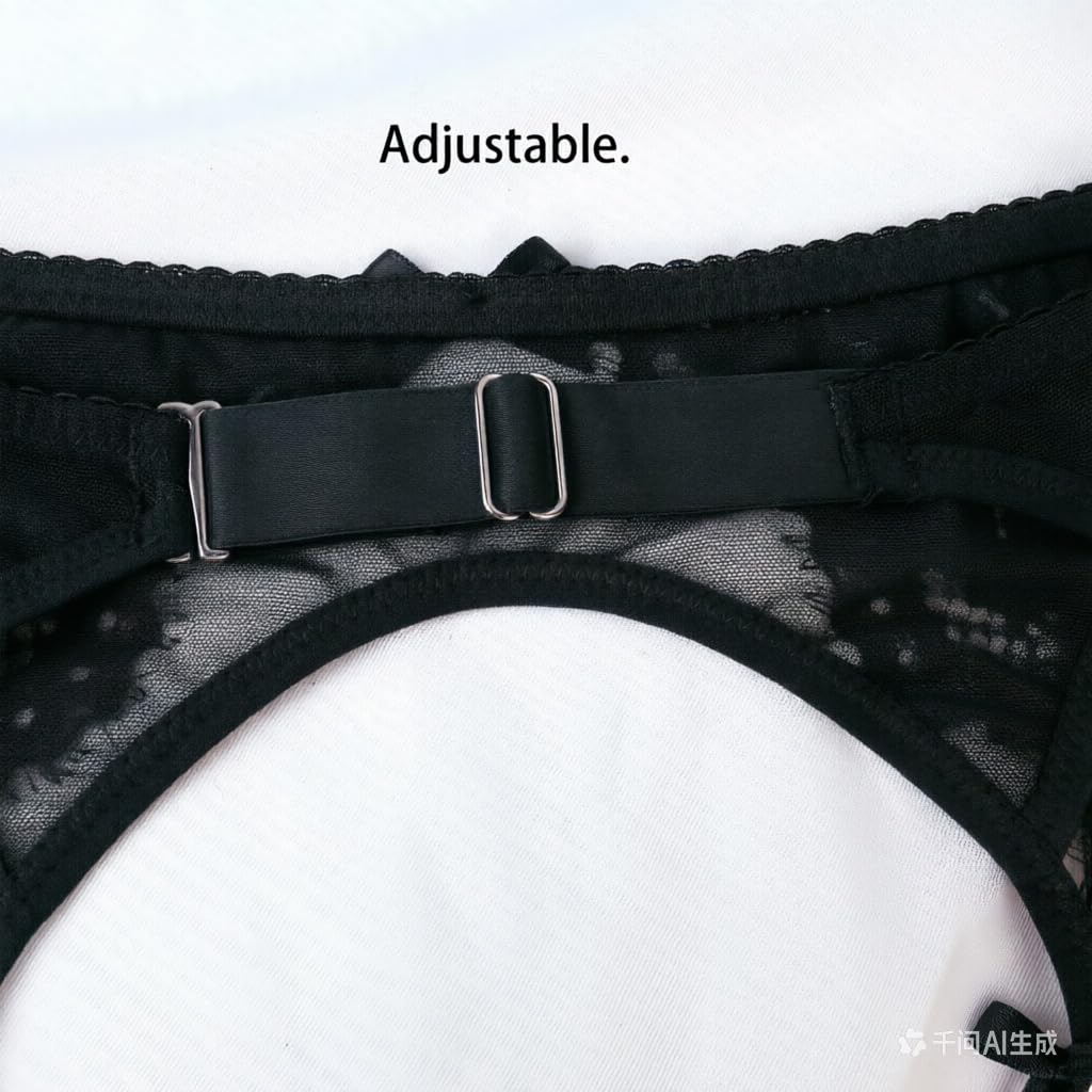 YANZIYAN Lace Garter Belt with Metal Clips — image 5