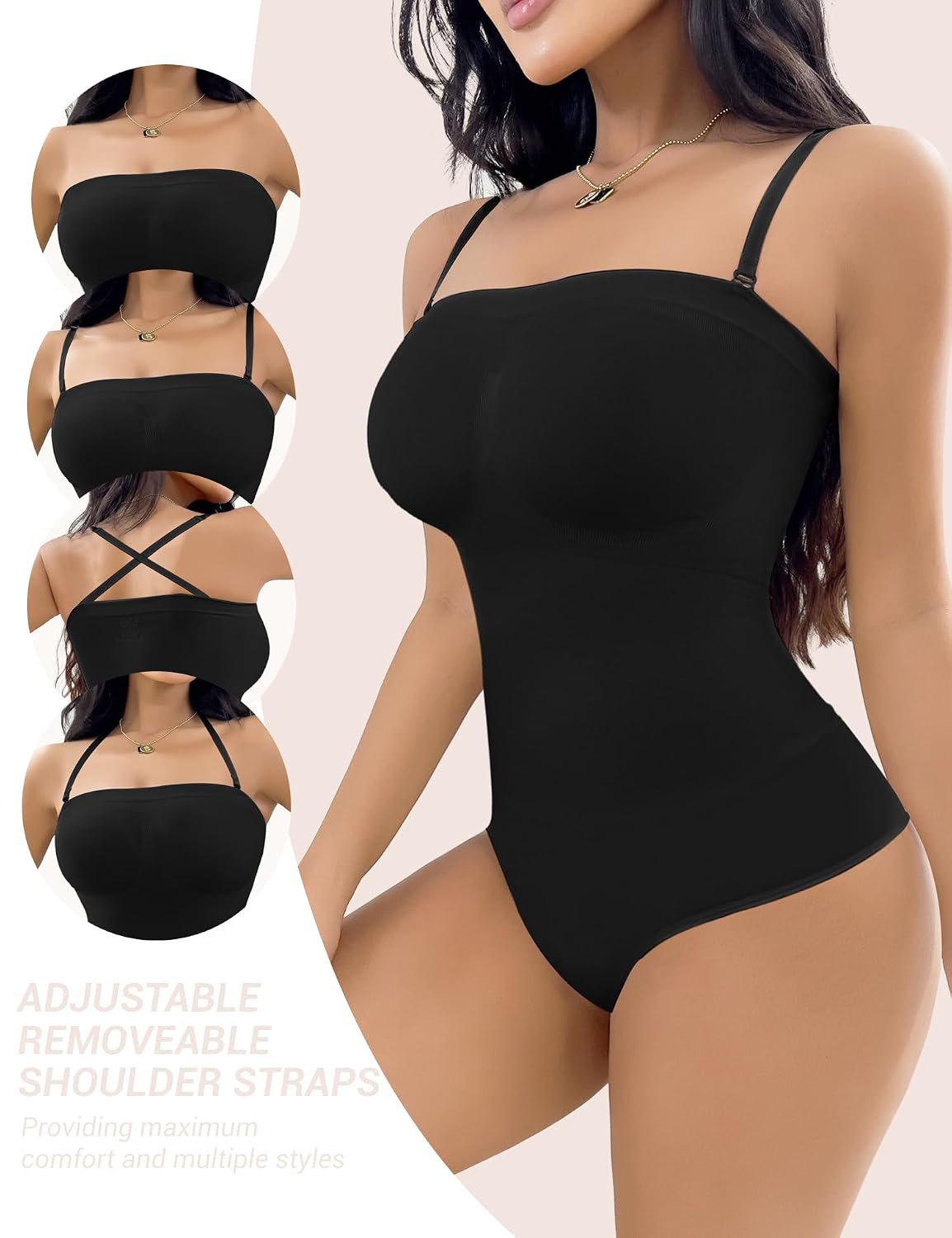 SheBuddy Strapless Shapewear Bodysuit Tummy Control — image 3