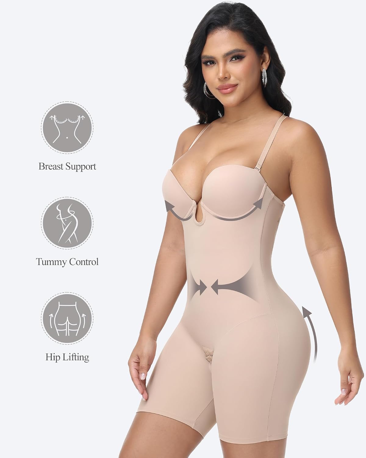 SHAPESHE Backless Strapless Shapewear Bodysuit — image 2