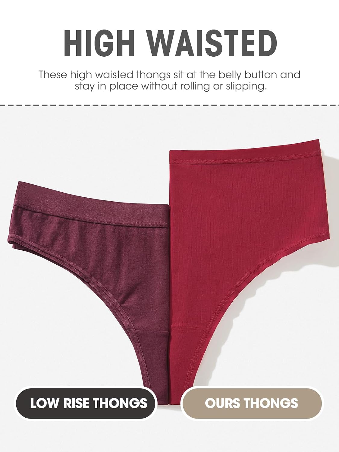 Sosusu Seamless Cotton Thong 6-Pack — image 3