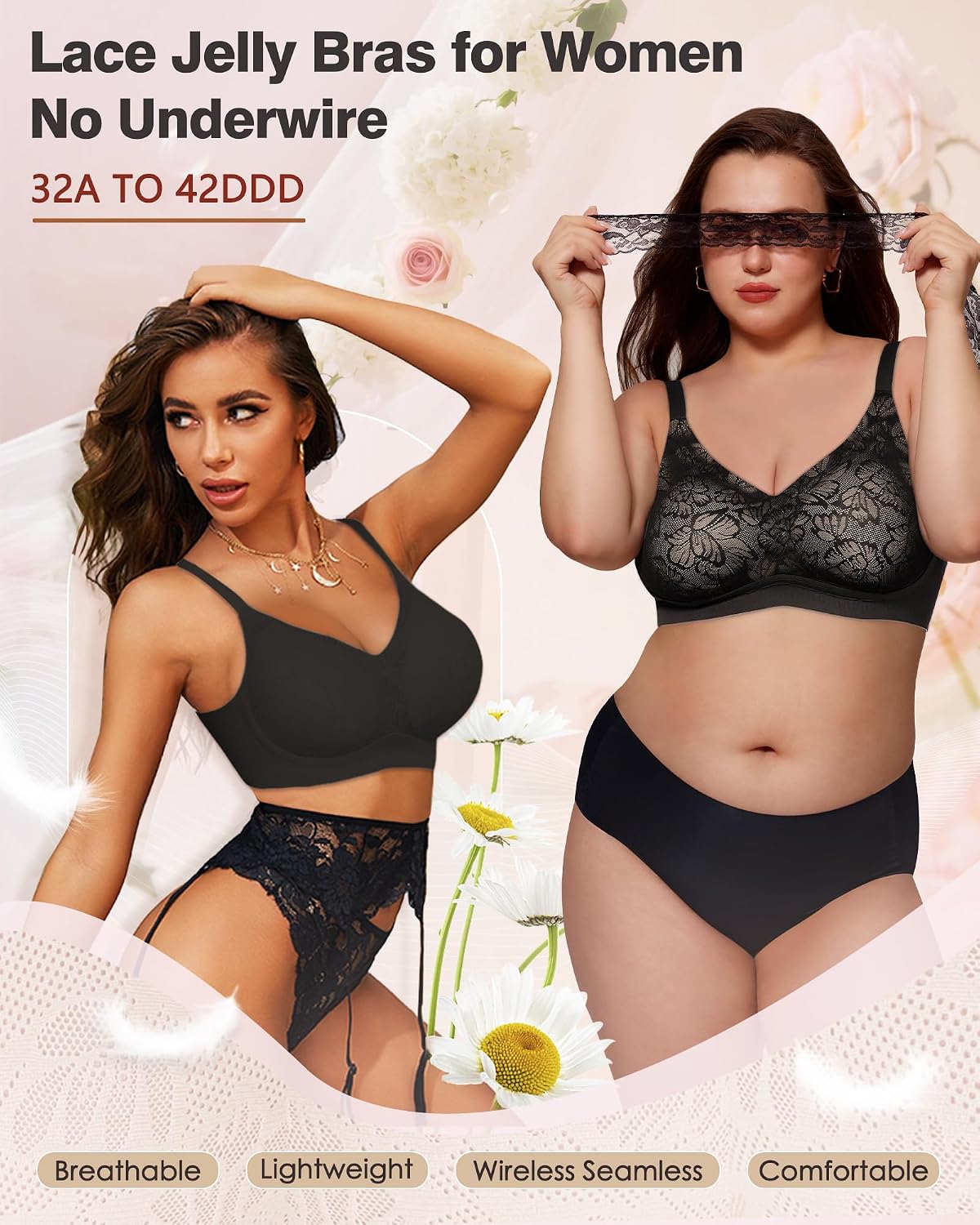 HORISUN Lace Jelly Bra No Underwire — image 2