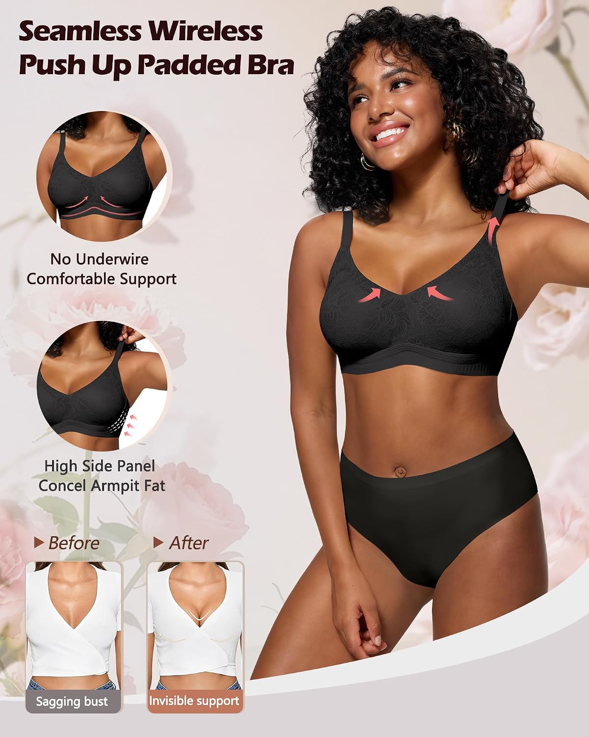 HORISUN Lace Jelly Bras for Women — image 3