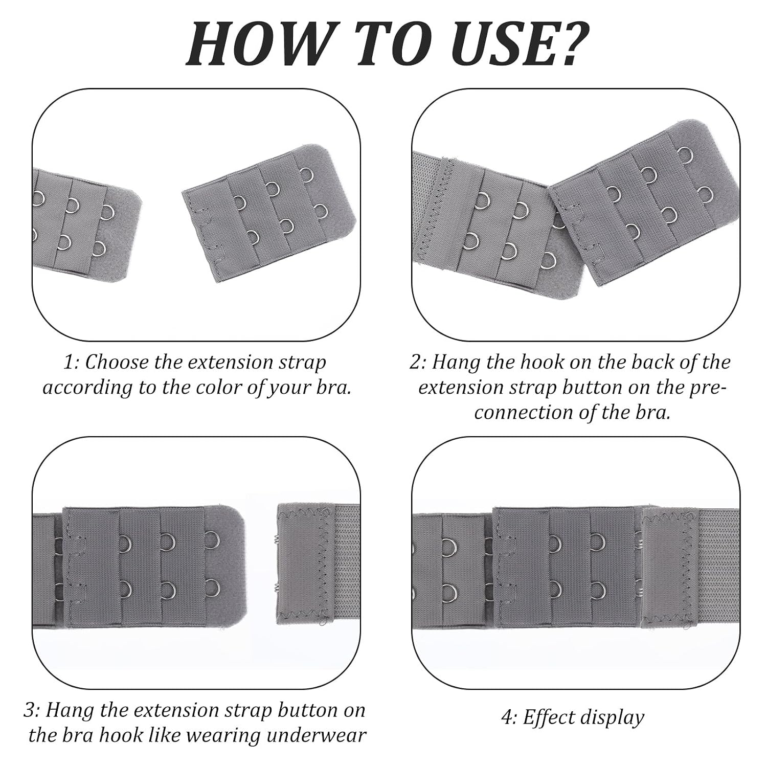 Sorcristy Bra Extender 2 Hook 3 Row — image 4