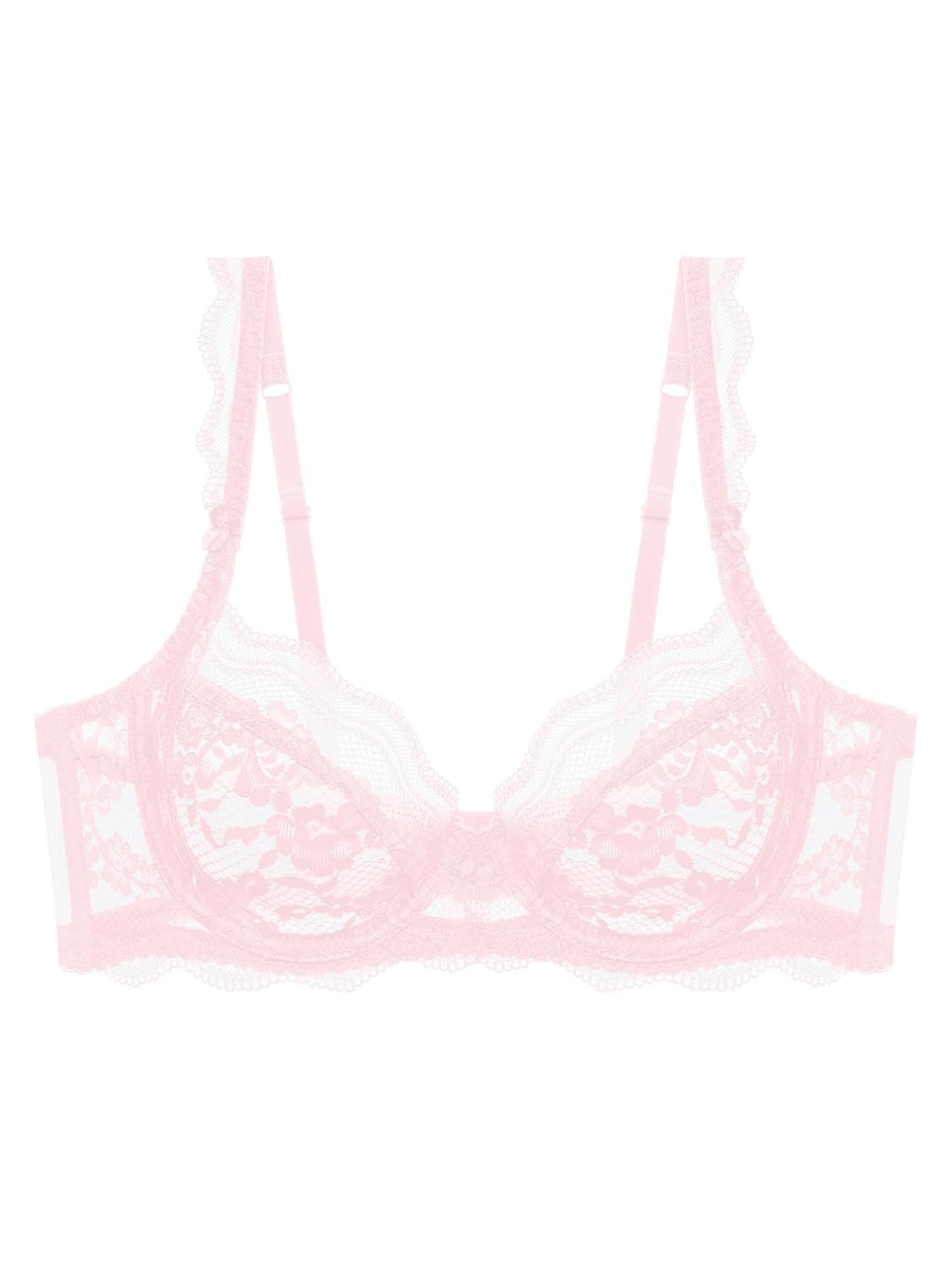 zossav Women's Floral Lace Balconette Bra — image 7