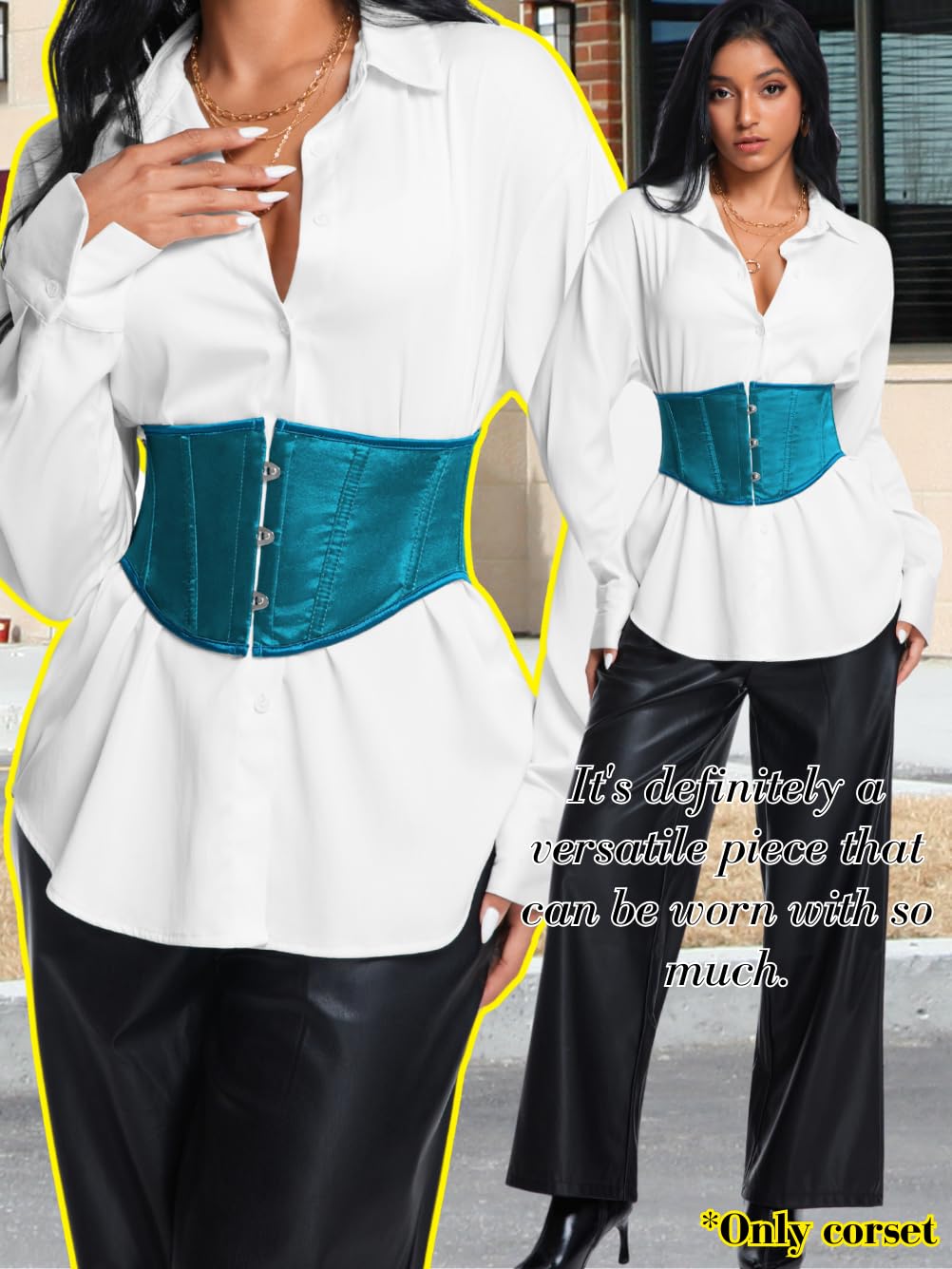 ChiaoLezhee Satin Underbust Corset Belt — image 4
