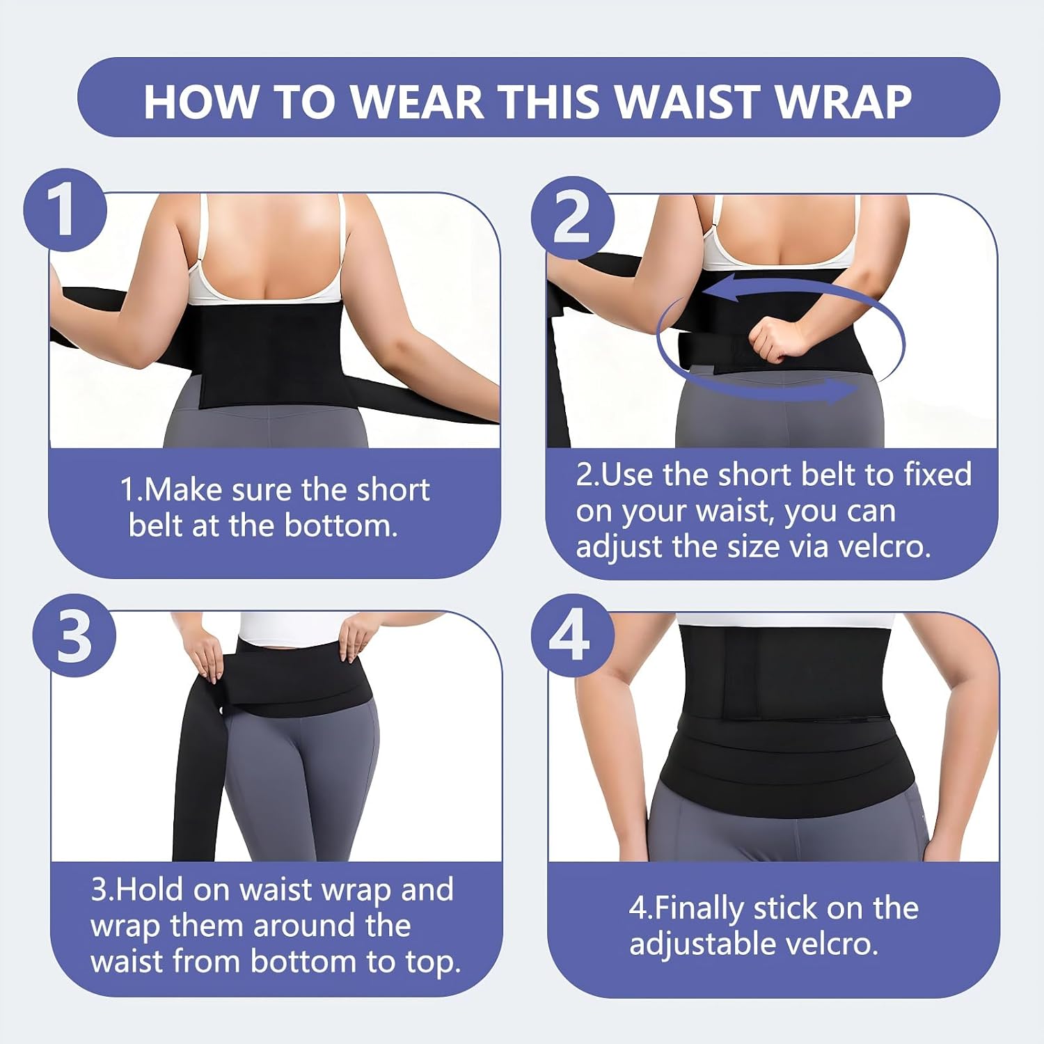 AMZBOSS Waist Trainer Sweat Band for Women — image 6