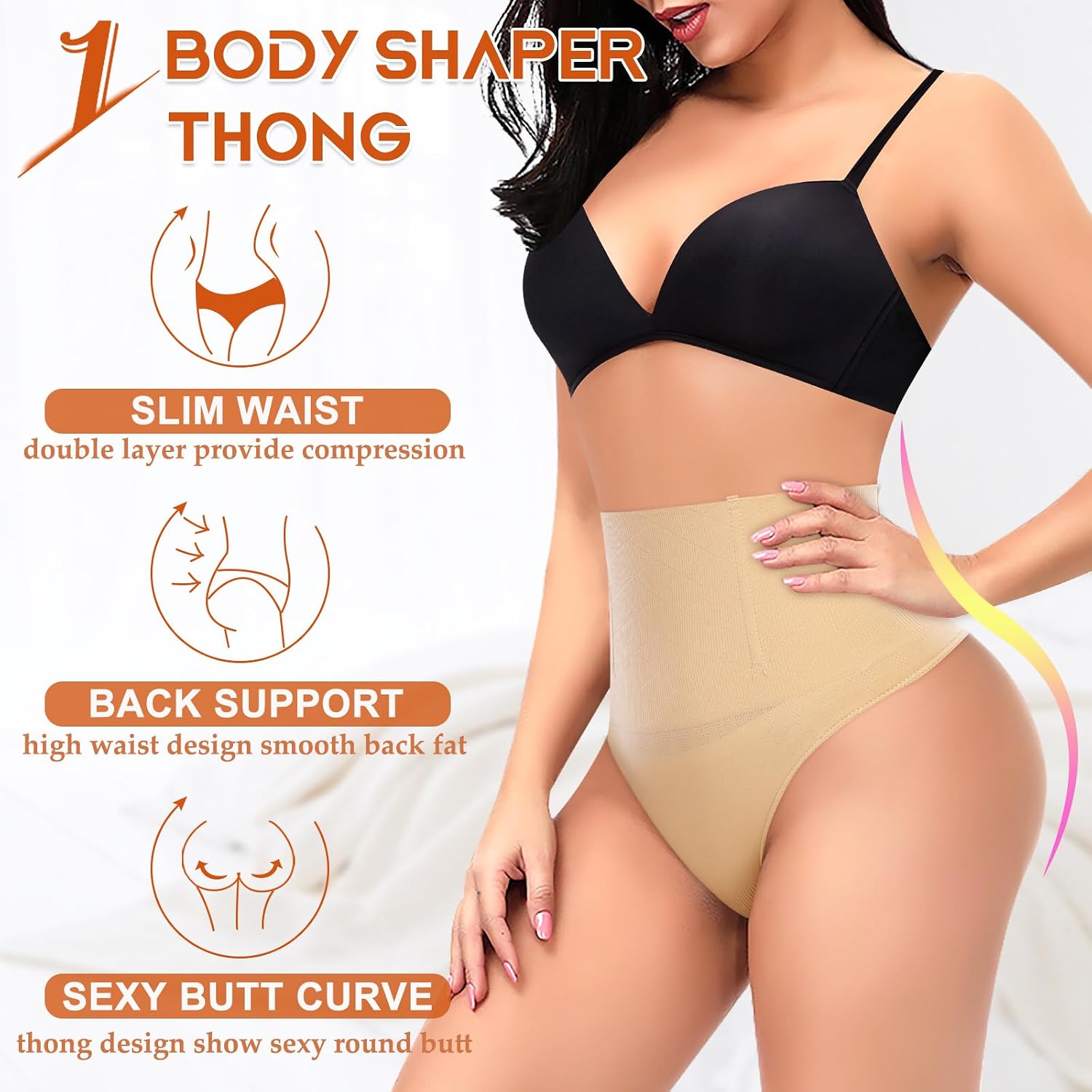 Werena High Waist Tummy Control Thong Shapewear — image 4