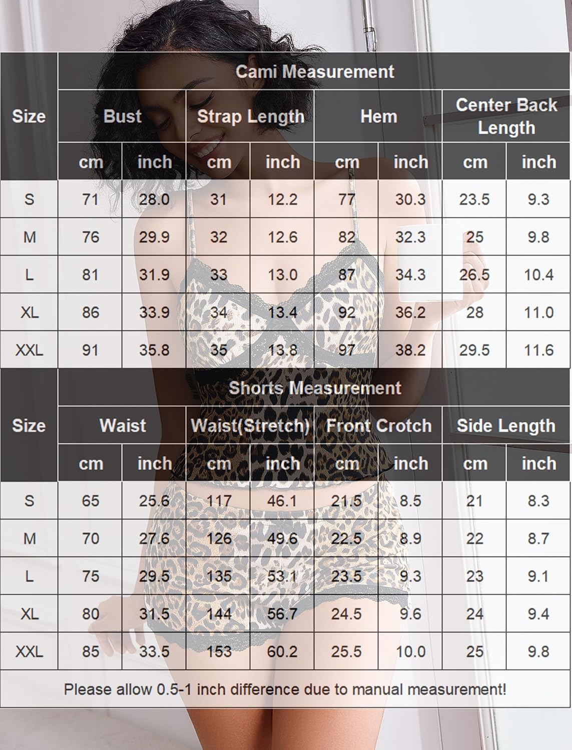 Avidlove Women's Ribbed Knit Cami Pajama Set — image 6