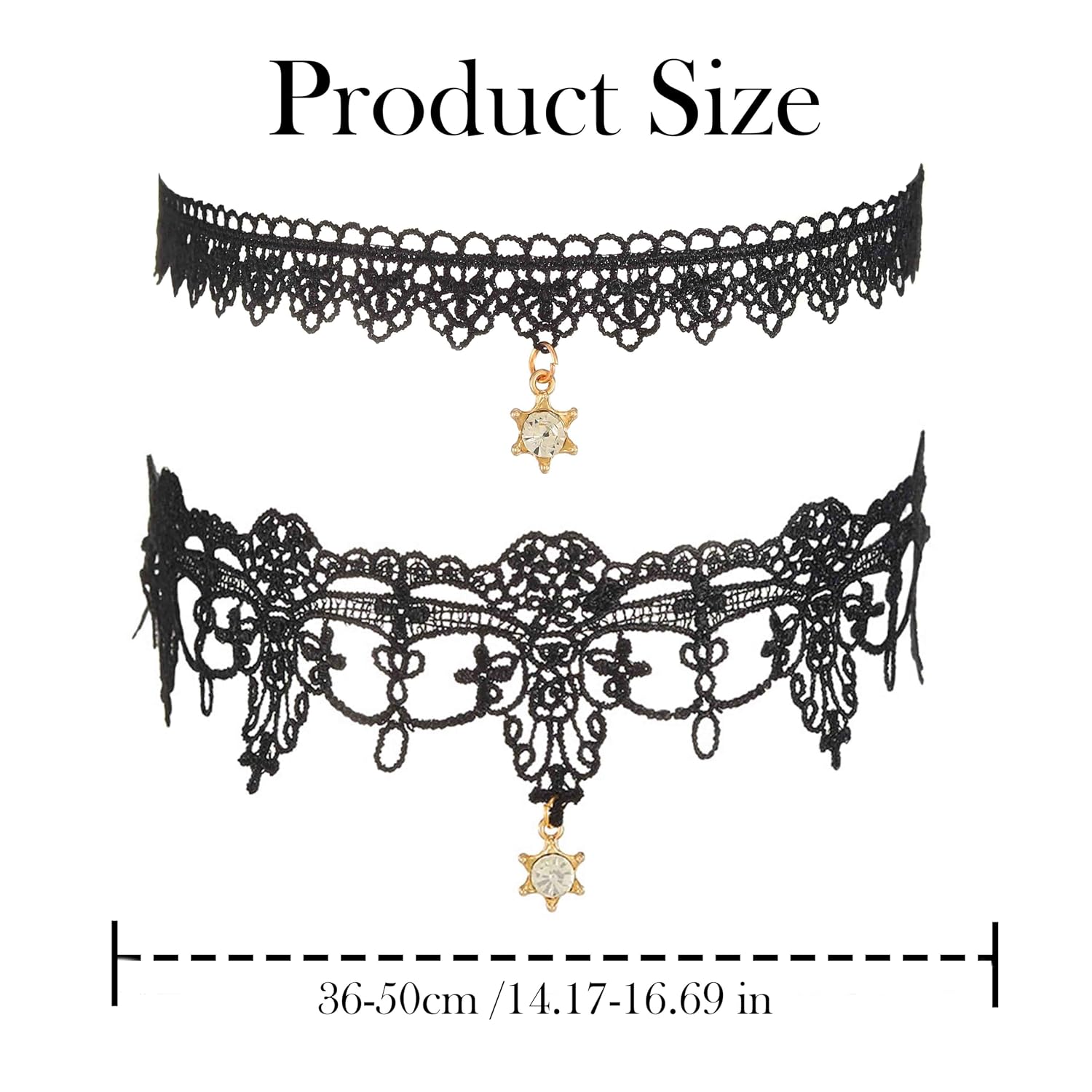 EVAZEN Lace Rhinestone Bridal Garter Set — image 4