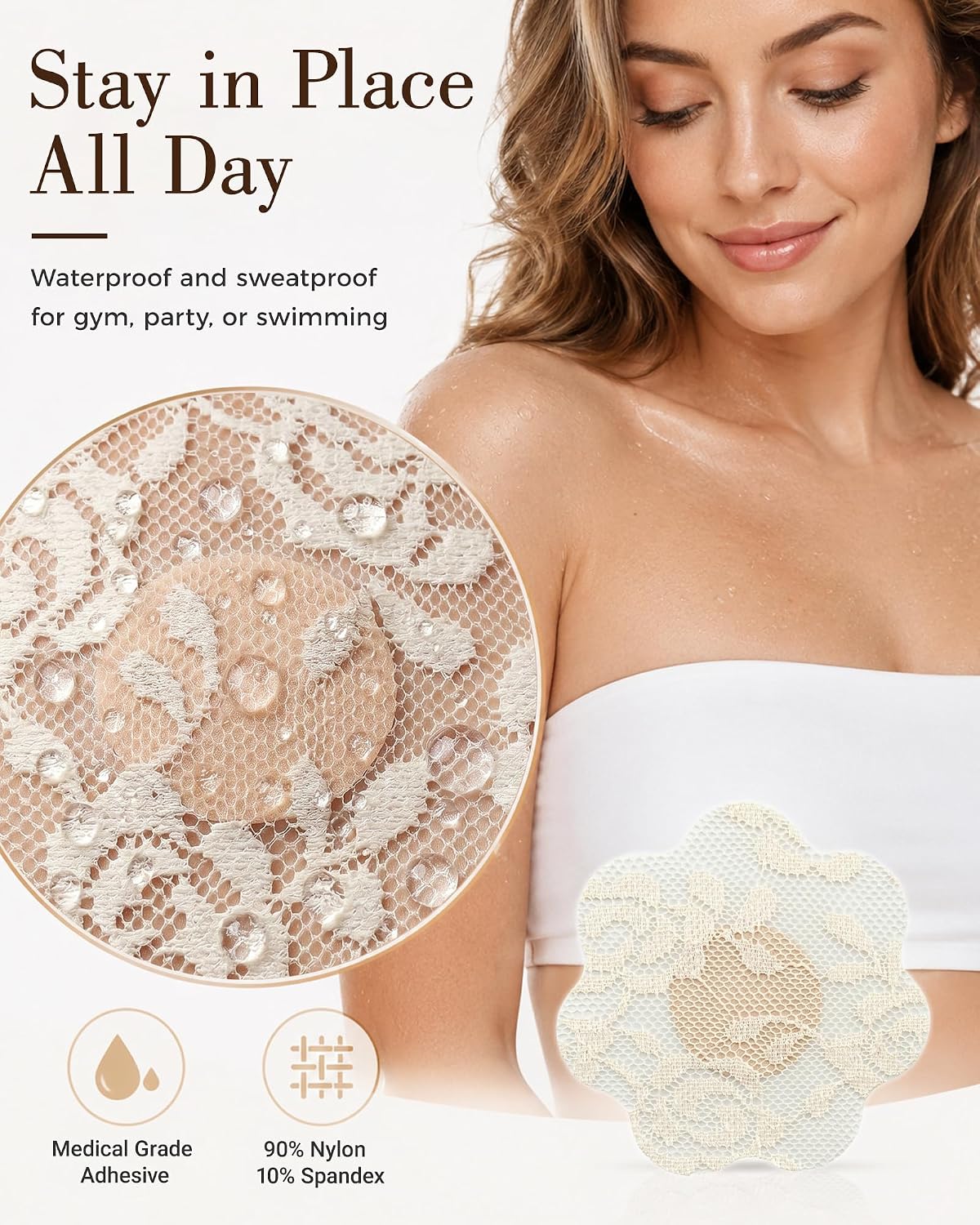 SHINTRENOVE Reusable Lace Nipple Covers — image 4