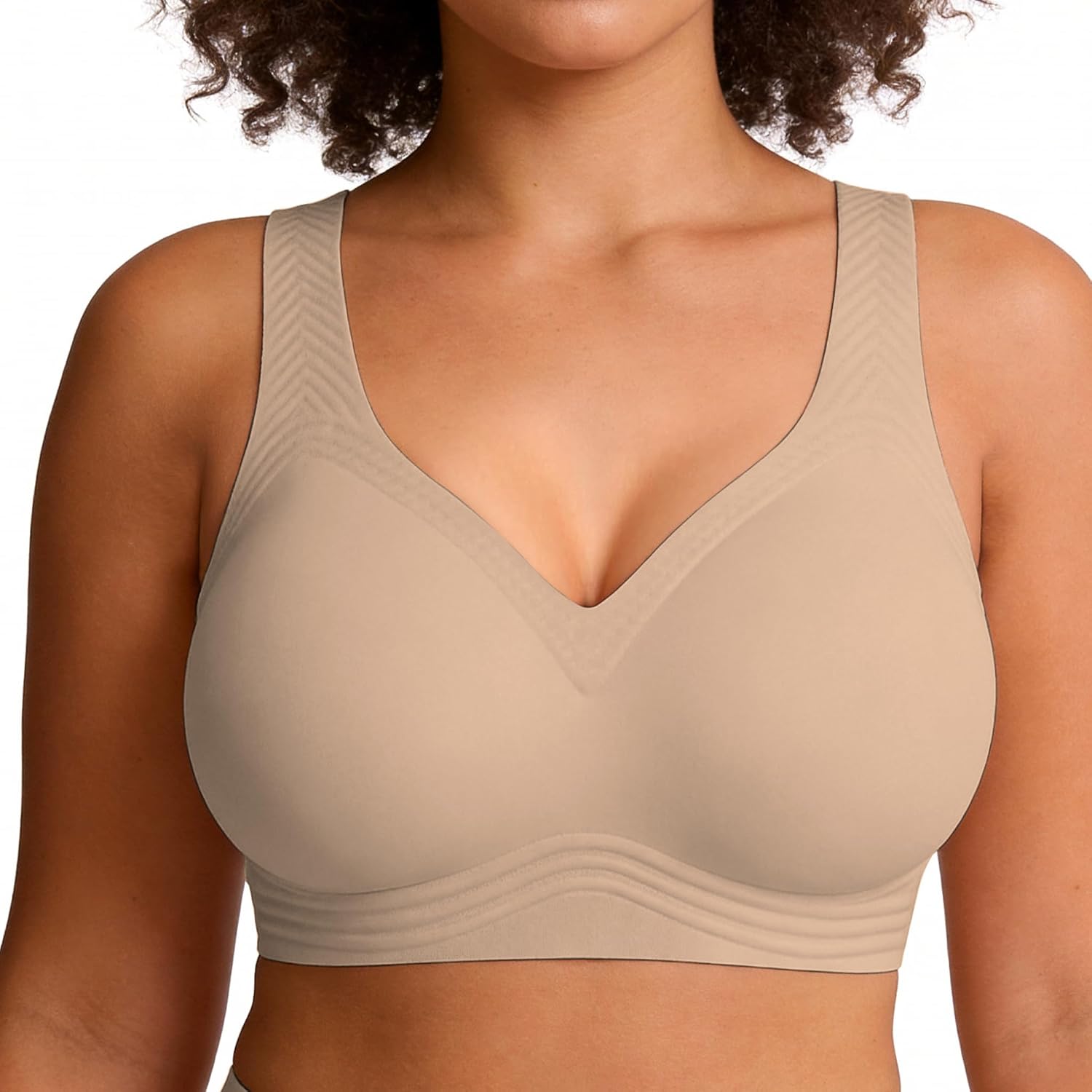 Soft Intention Jelly Wireless Seamless Push Up Bra