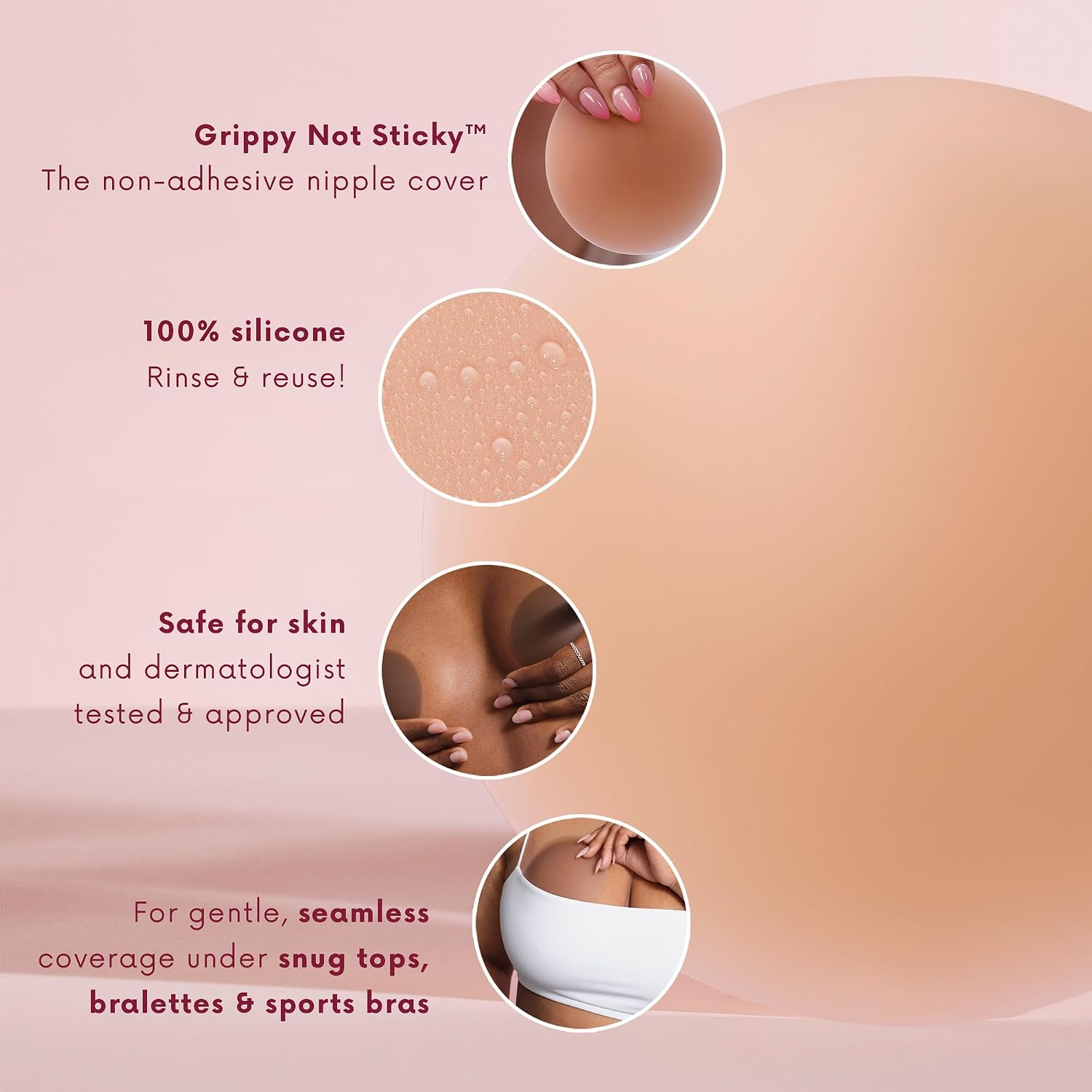 CAKES Body Non-Adhesive Silicone Nipple Covers — image 3