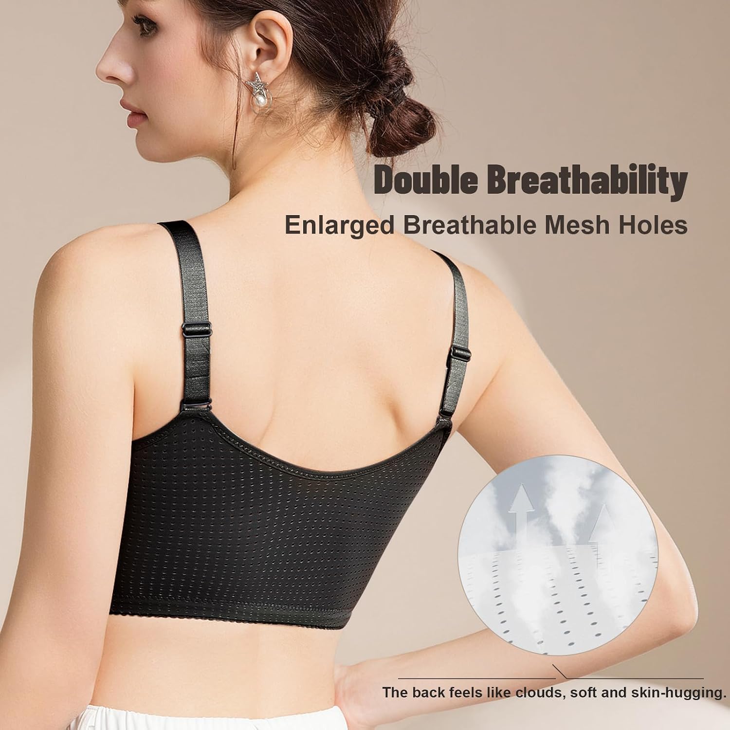 AurlyaForm Zip Pocket Mastectomy Bra for Women — image 4