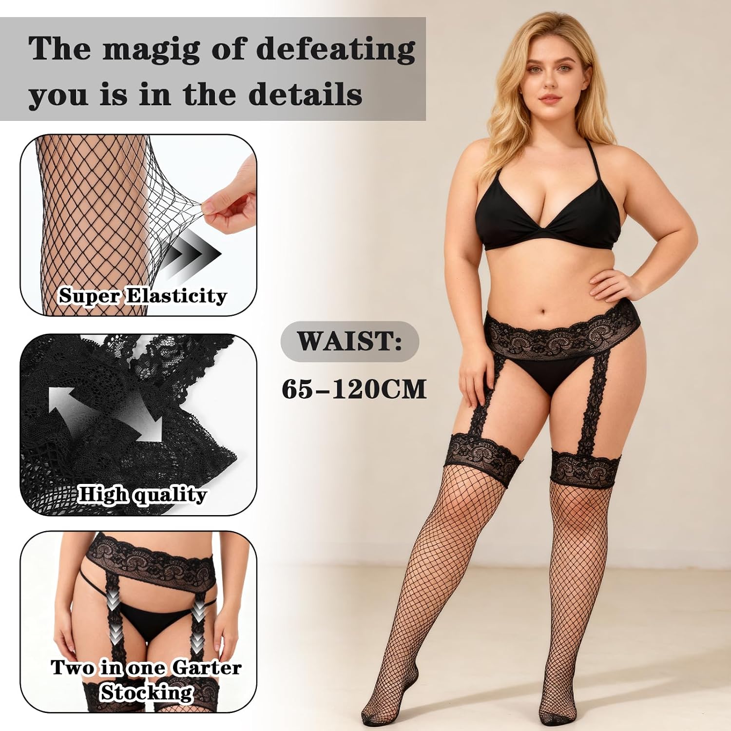 Quilax Fishnet Tights for Women — image 2