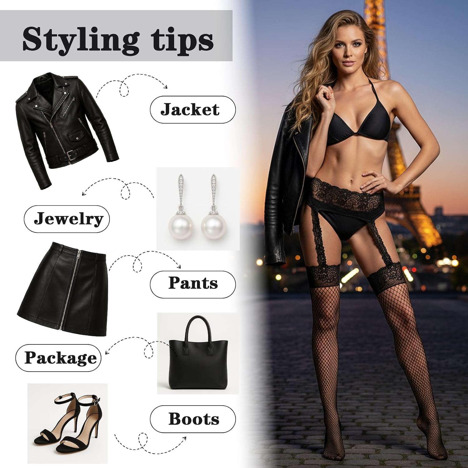 Quilax Fishnet Tights for Women — image 3