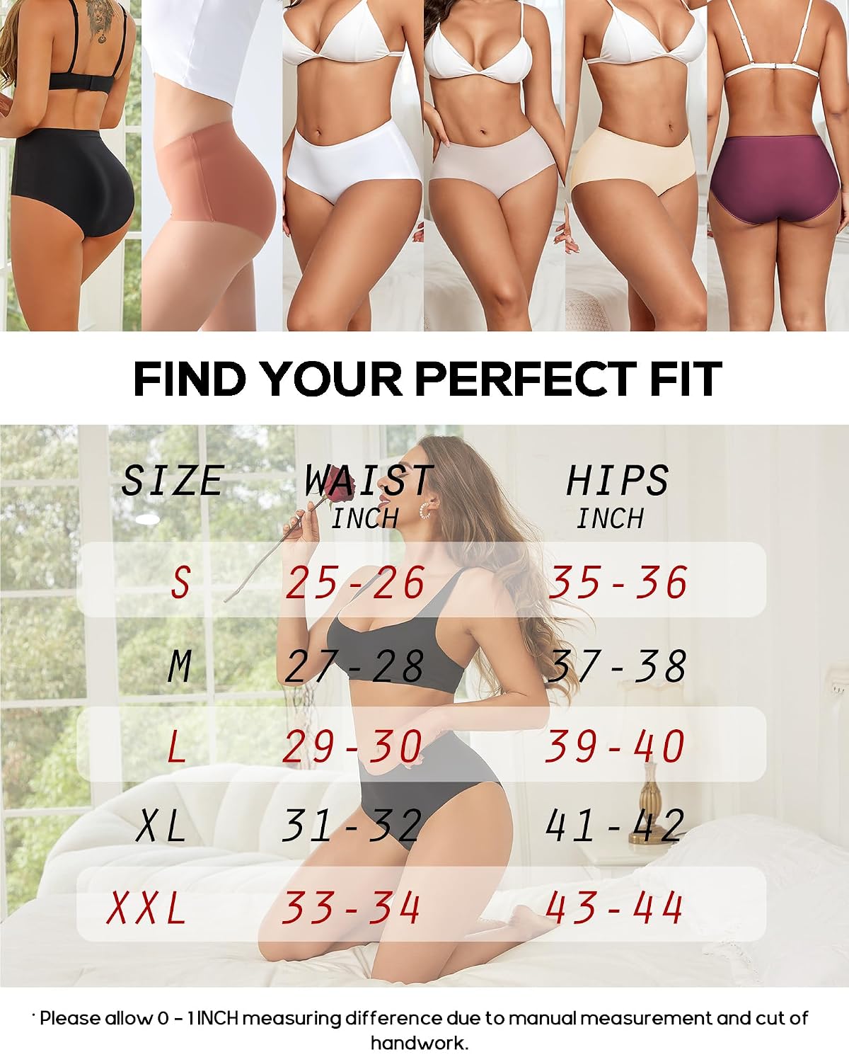 ROSYCORAL High Waisted Seamless Briefs 6-Pack — image 7