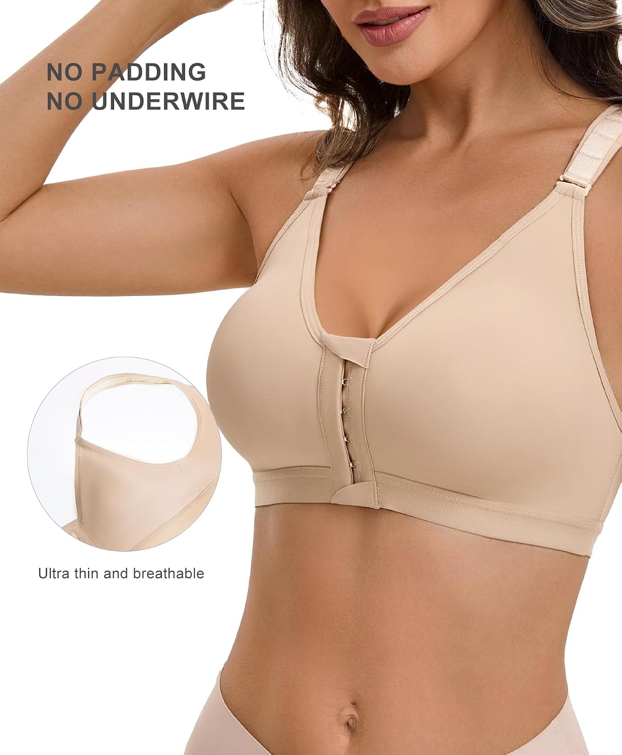 BBYDBY Front Closure Wireless Compression Bra — image 2