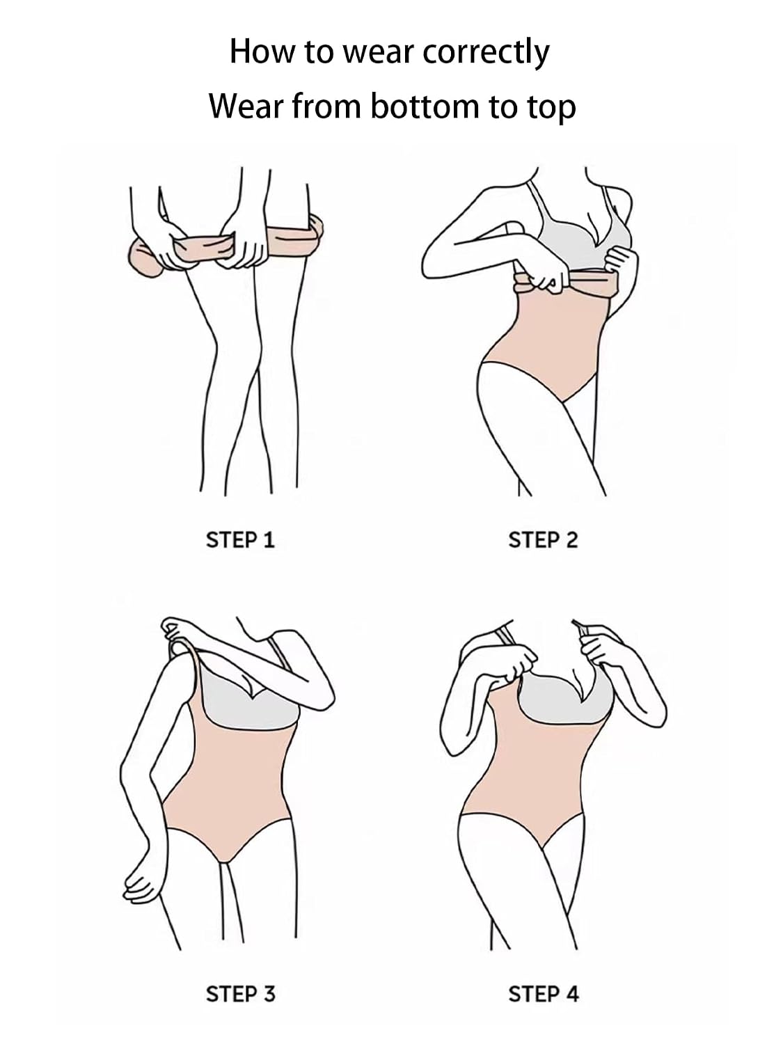 SKPNCV Women's Strapless Tummy Control Bodysuit — image 7