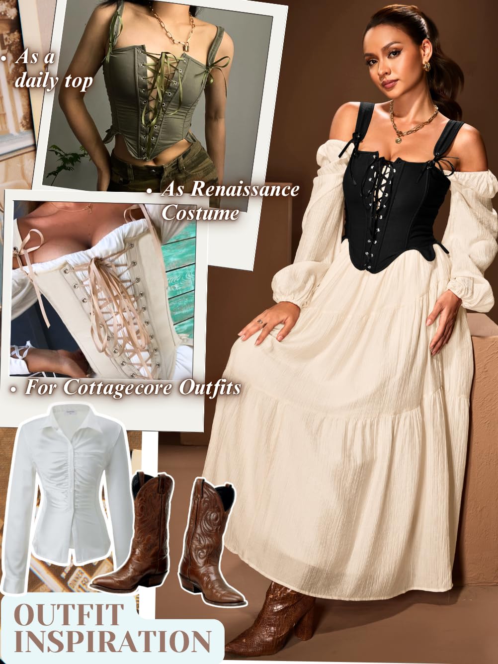 ChiaoLezhee Plus Stretchy Corset Bustier — image 4