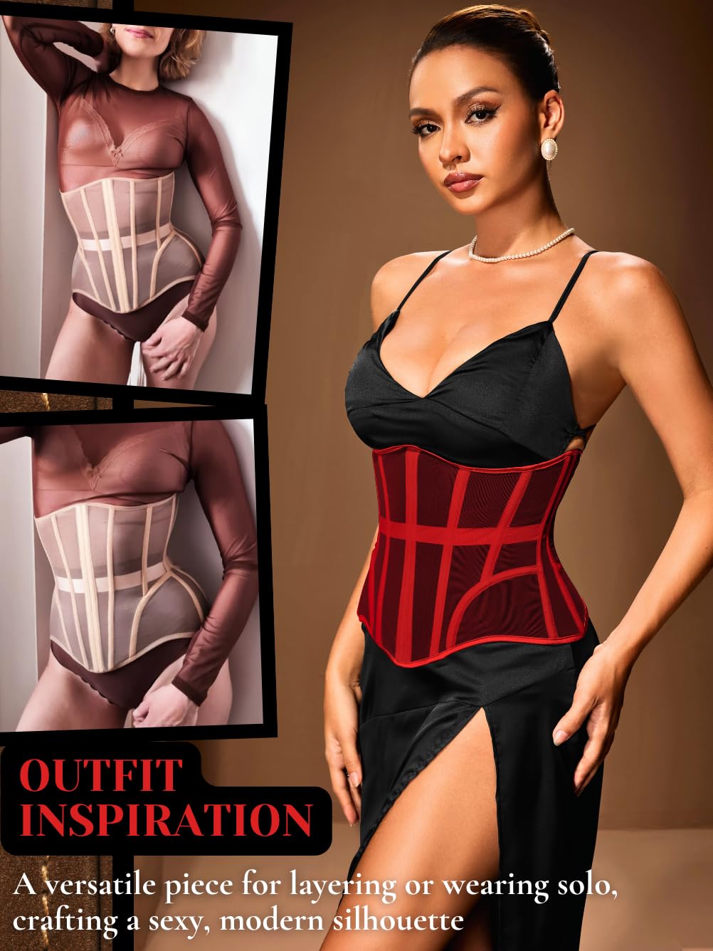 ChiaoLezhee Sheer Mesh Underbust Corset — image 4