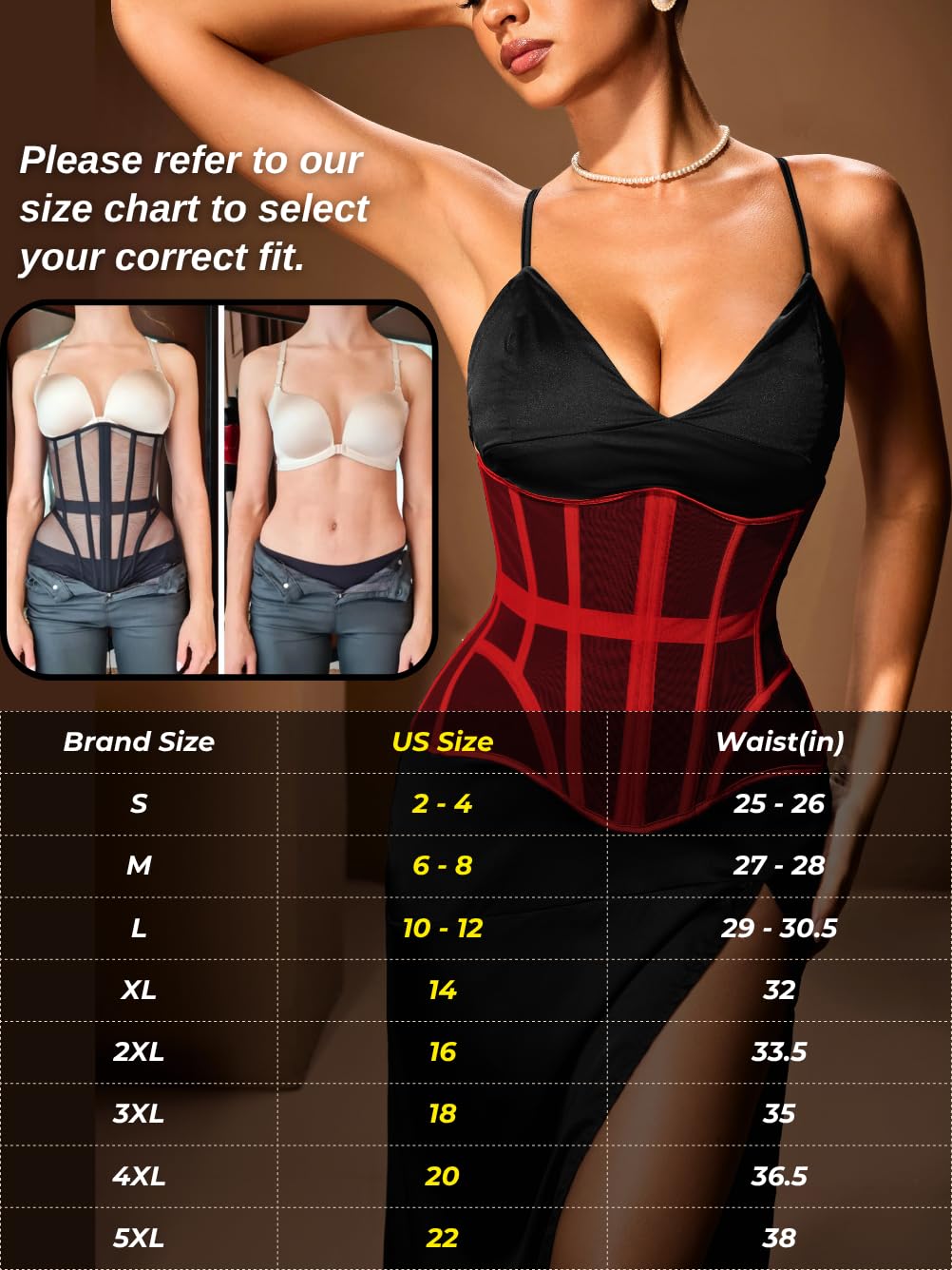 ChiaoLezhee Sheer Mesh Underbust Corset — image 6