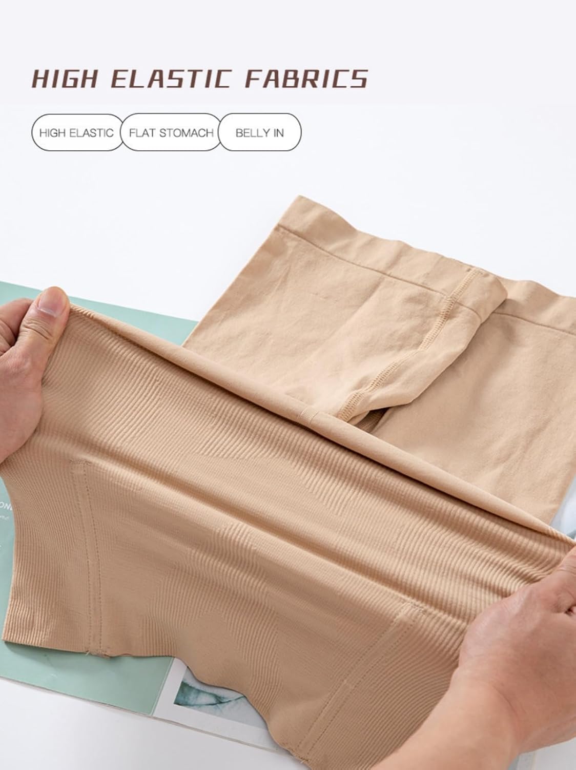 High Waisted Tummy Control Body Shaper Shorts — image 4