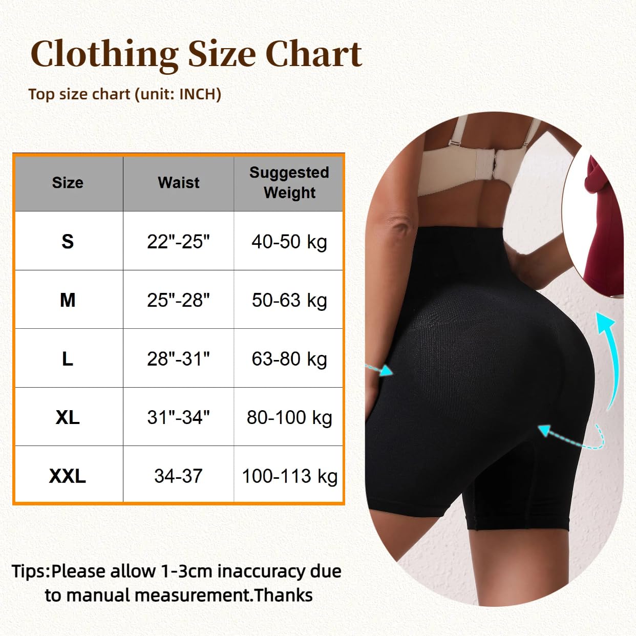 High Waisted Tummy Control Body Shaper Shorts — image 6