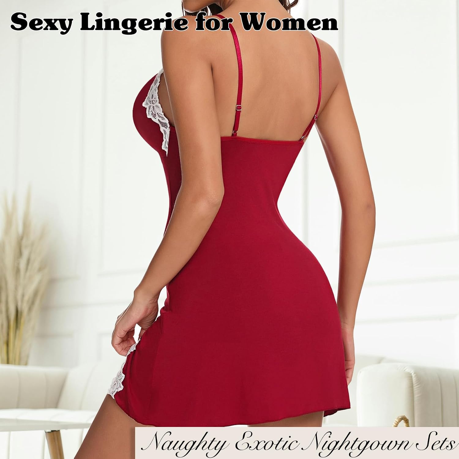 Famstar Lace Babydoll Chemise for Women — image 2