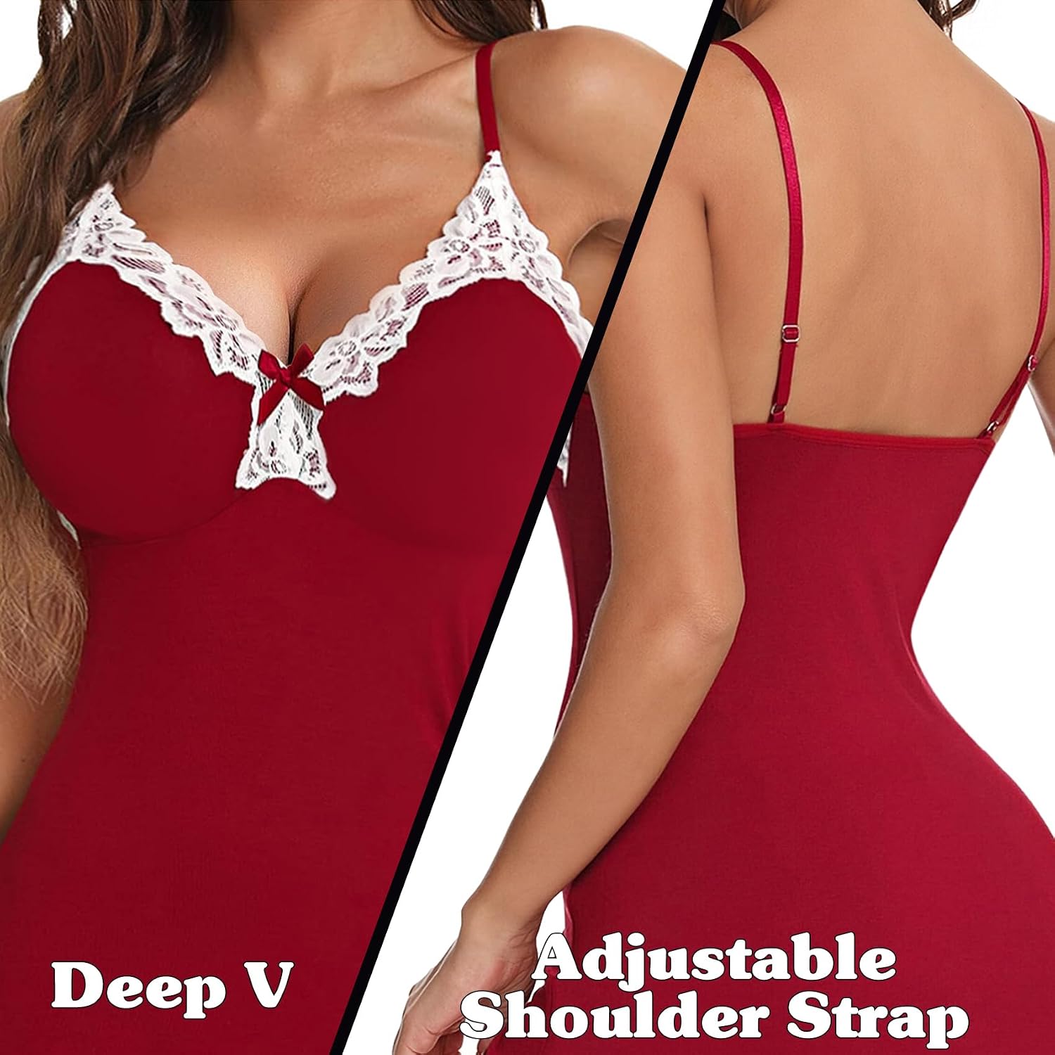 Famstar Lace Babydoll Chemise for Women — image 3