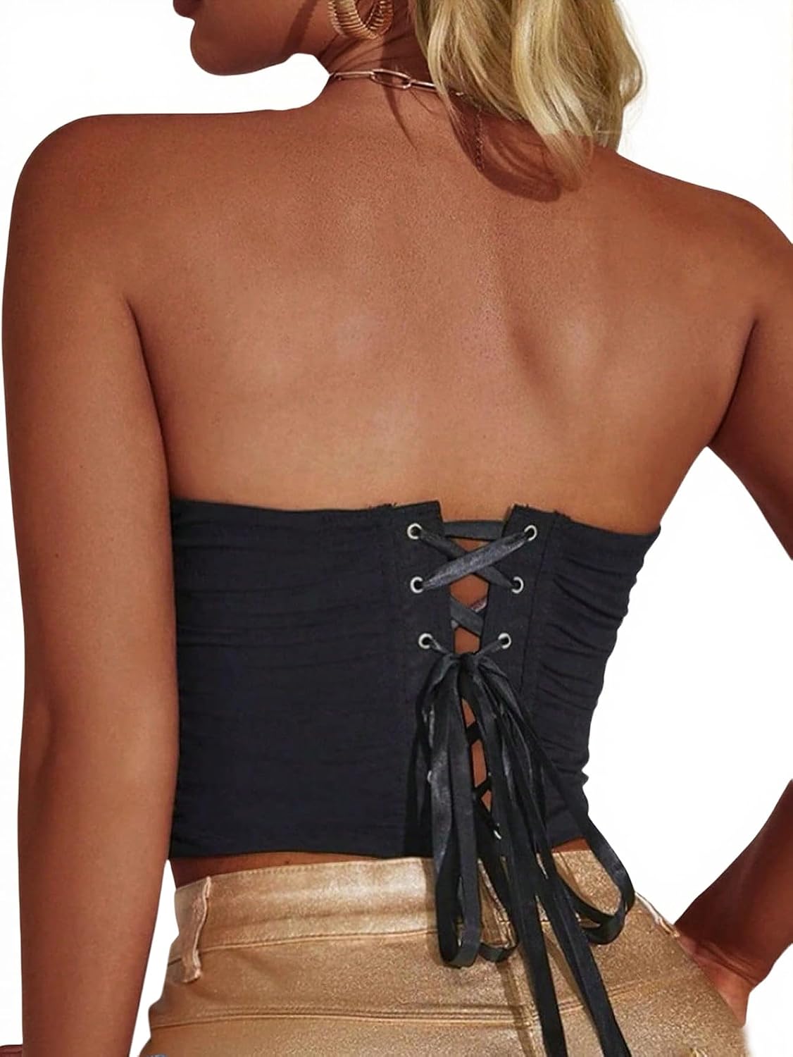 LovelyWholesale Mesh Corset Bustier Top — image 2