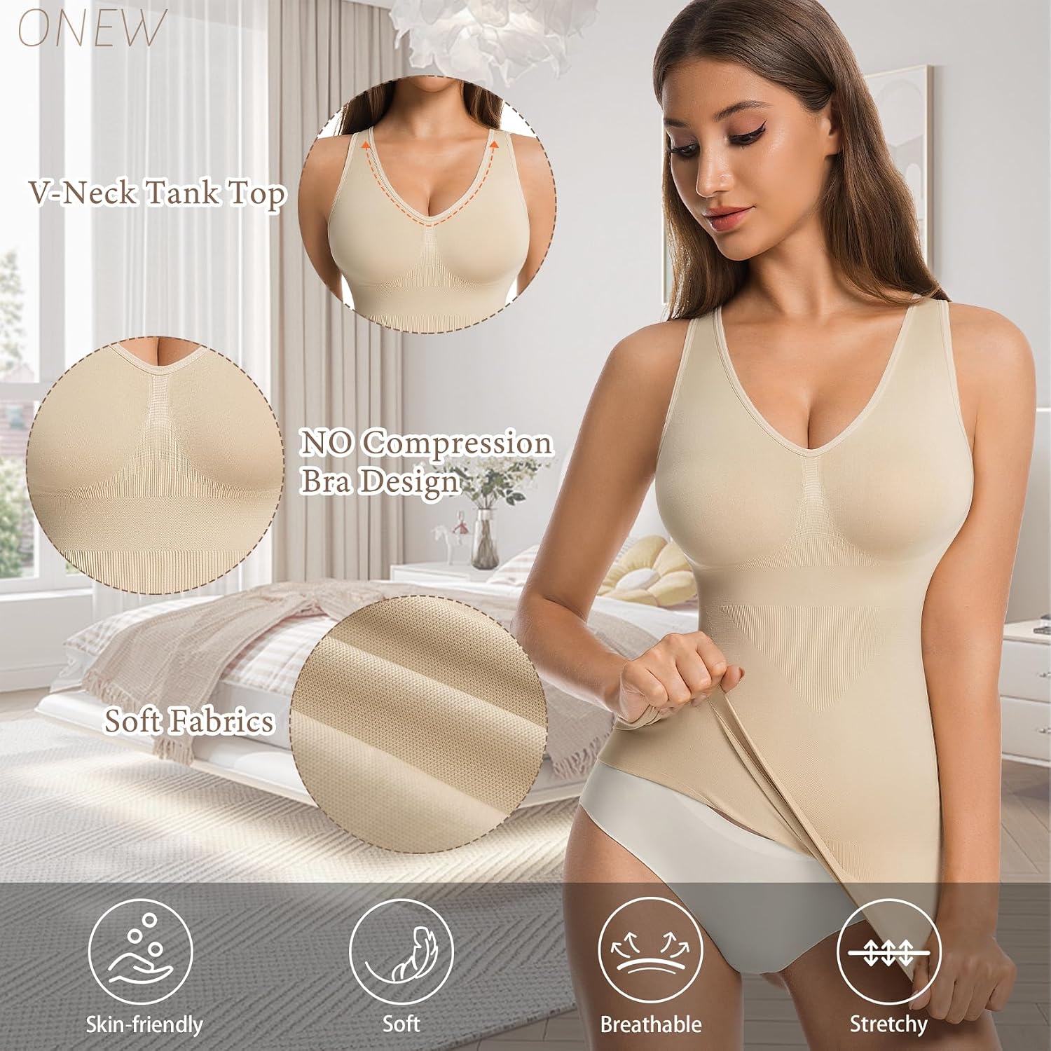 ONEW Seamless Tummy Control Cami Shaper — image 5