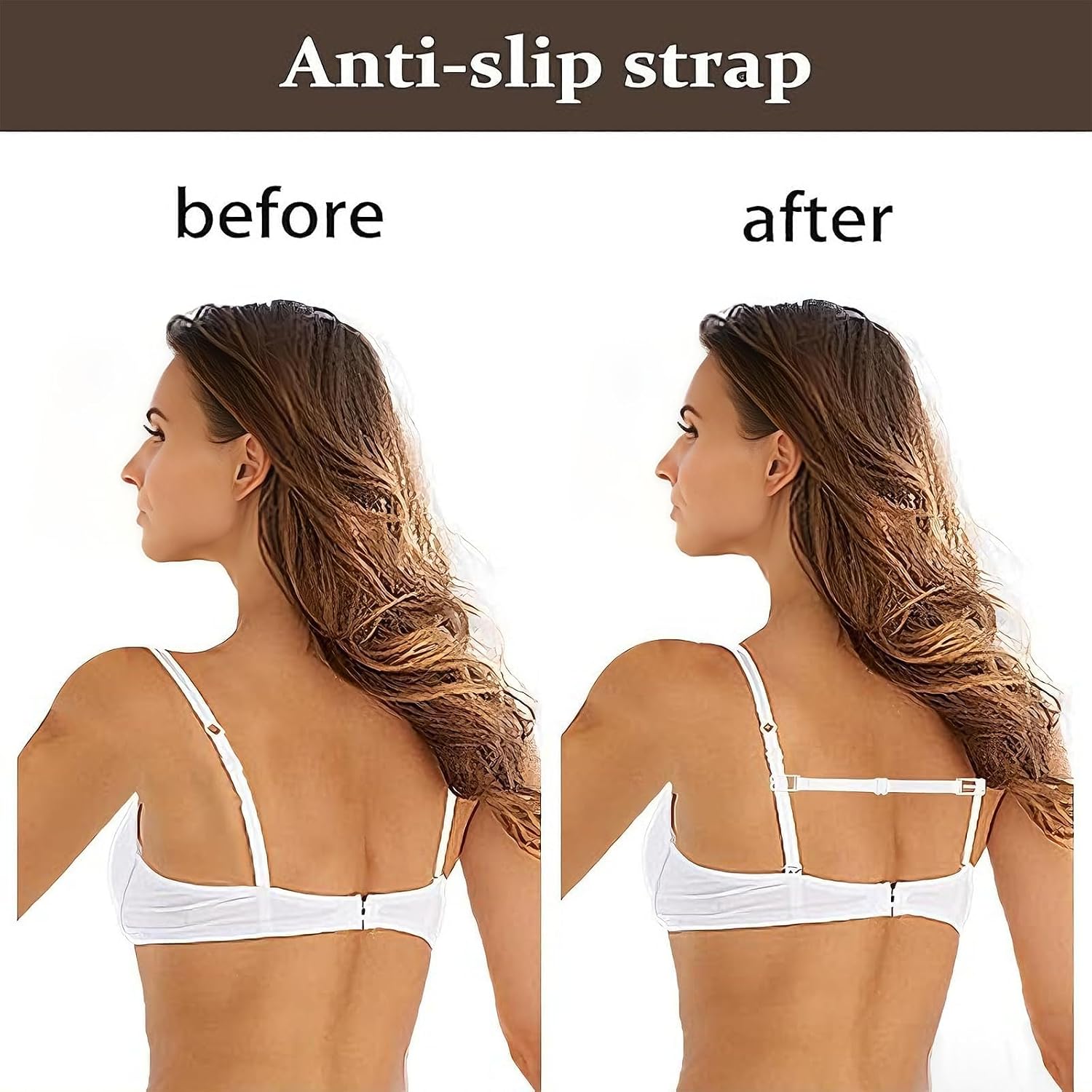 SHEHARUHI Bra Strap Clips Elastic Anti-Slip Set — image 5