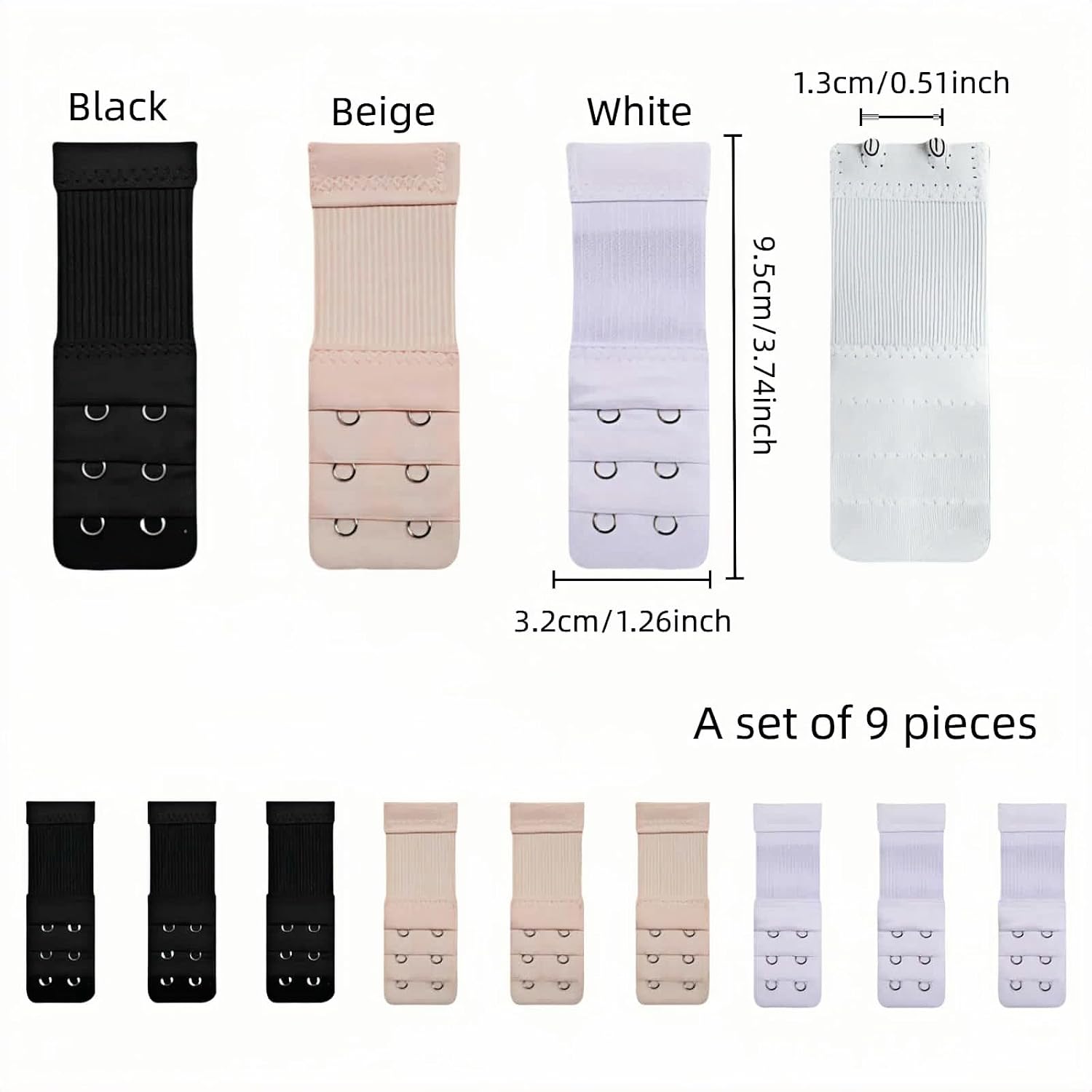 BUBBLE-FLY Soft Cotton Bra Band Extenders — image 4