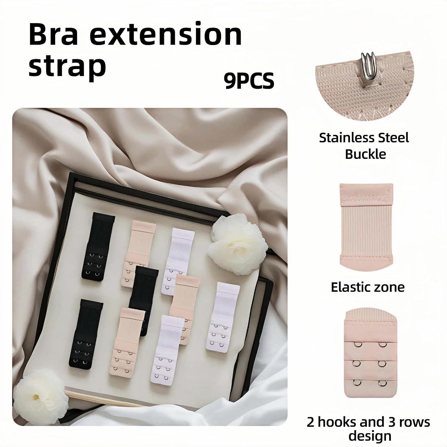 BUBBLE-FLY Soft Cotton Bra Band Extenders — image 7
