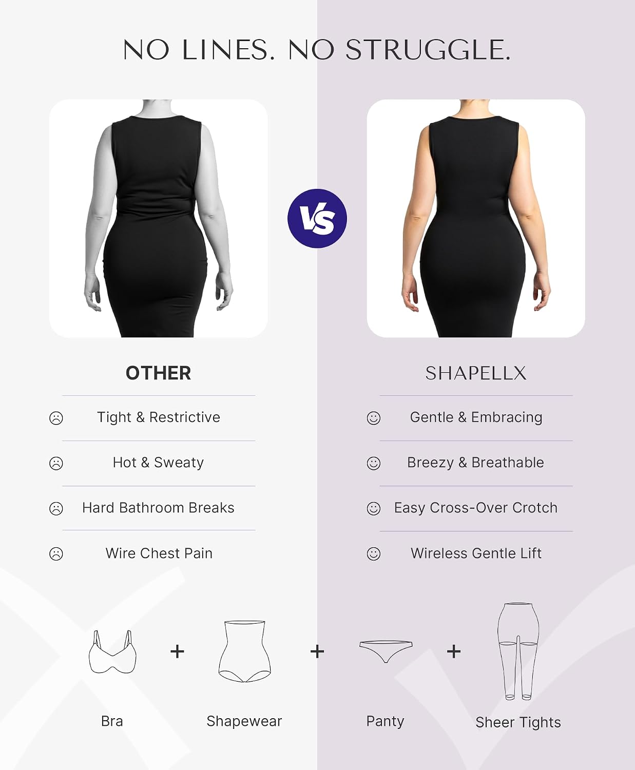 SHAPELLX 4-in-1 Tummy Control Bodysuit — image 3
