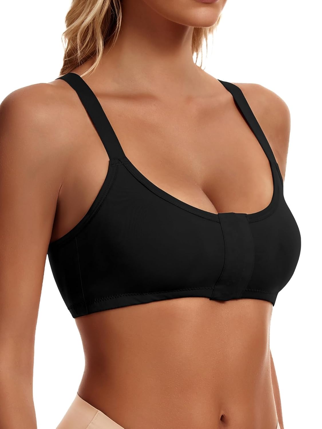 Leovqn Front Closure Surgical Compression Bra