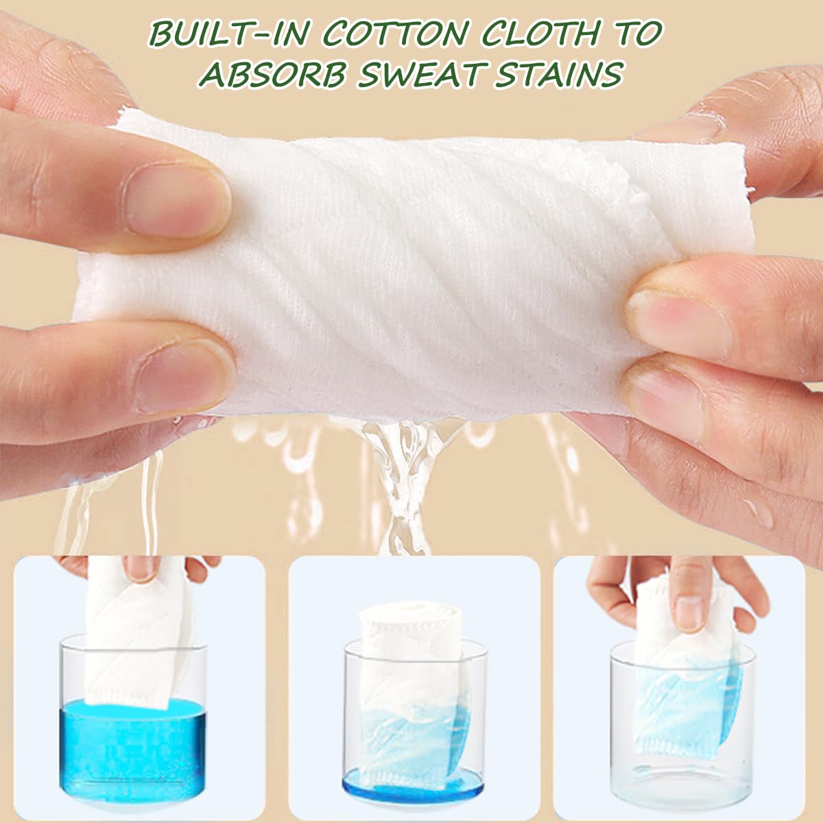 Nexstron 16-Pack Reusable Cotton Sweat Liners — image 8