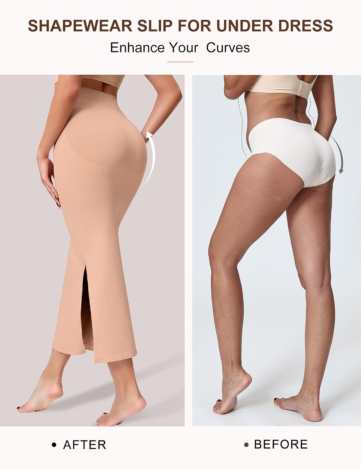 ANNZHIBRA High Waist Tummy Control Slip Skirt — image 2