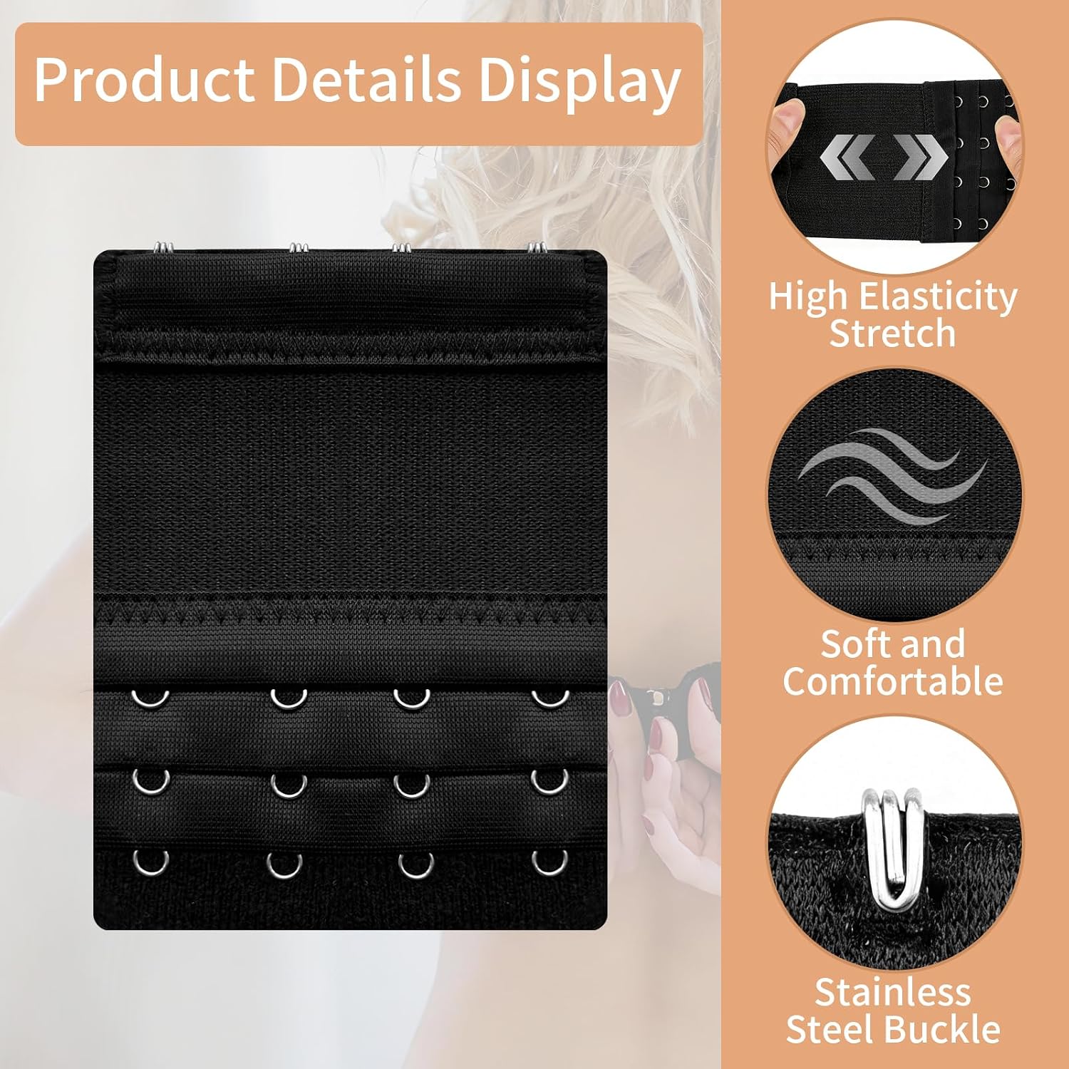 Volisau Bra Extender Set with Multiple Hooks — image 3