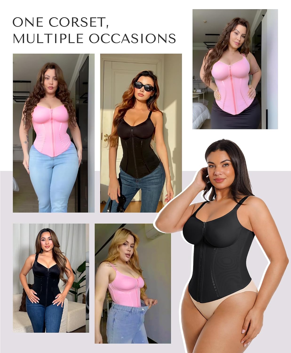 SHAPELLX Waist Trainer Corset with Adjustable Straps — image 6