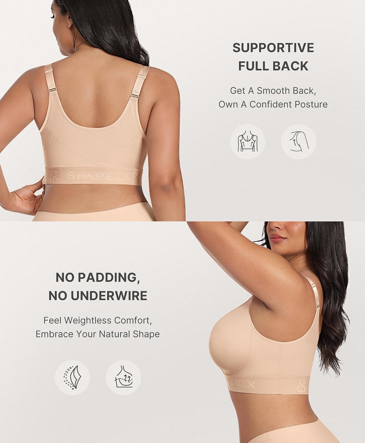 SHAPELLX Post Surgery Front Closure Bra — image 3