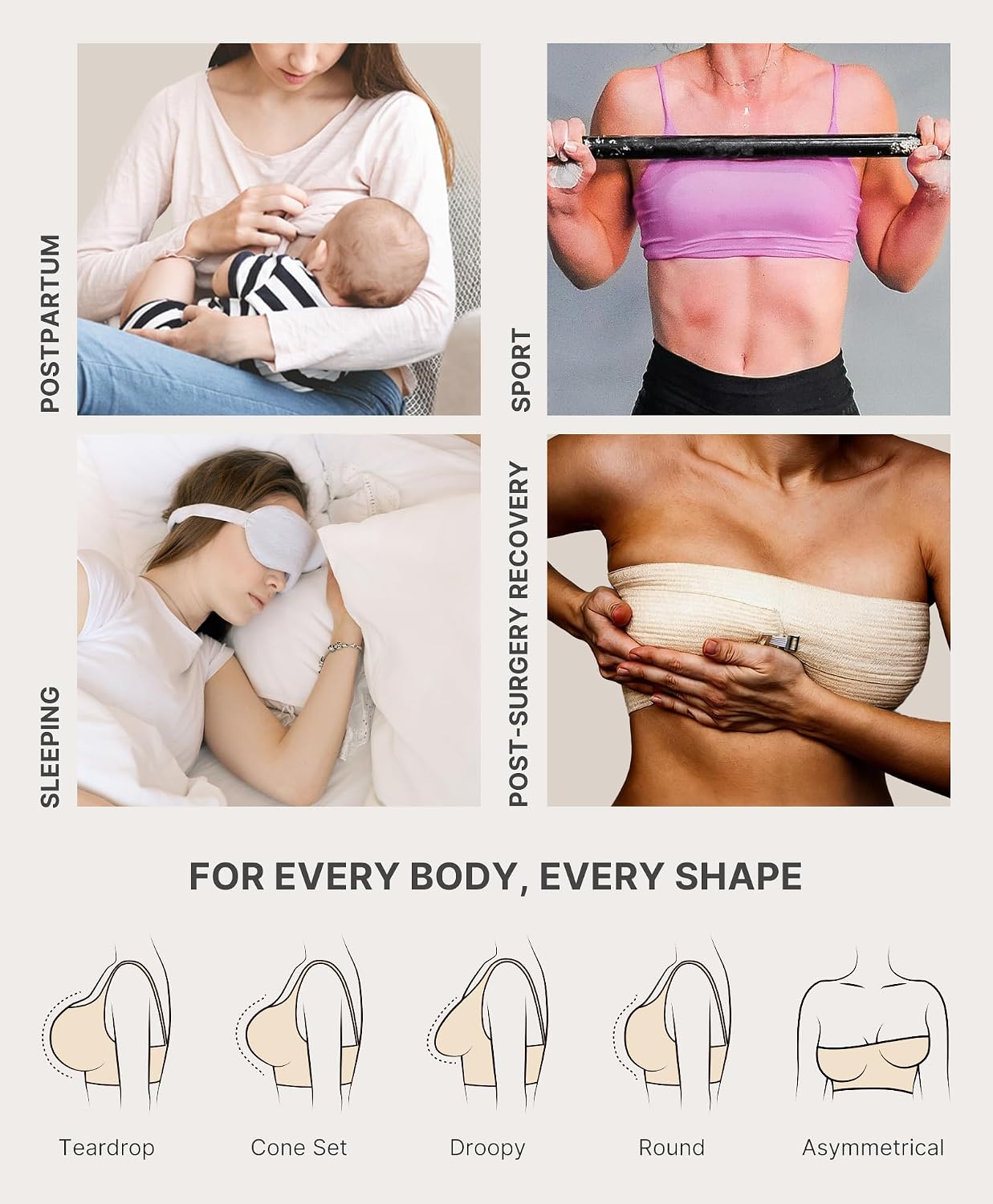 SHAPELLX Post Surgery Front Closure Bra — image 5